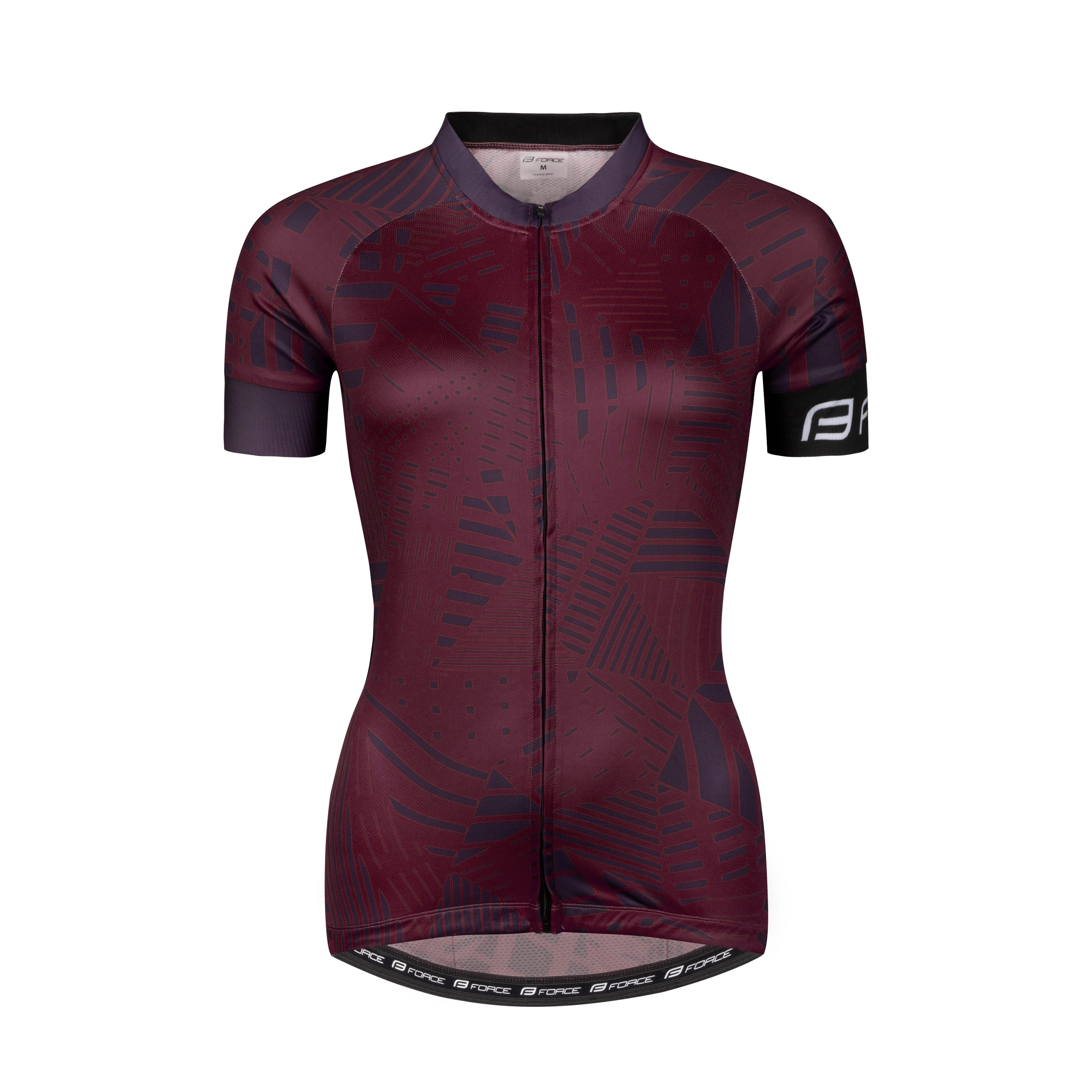 FORCE Radtrikot Trikot FORCE SHARD LADY kurzarm, Bordeaux %%%* günstig online kaufen