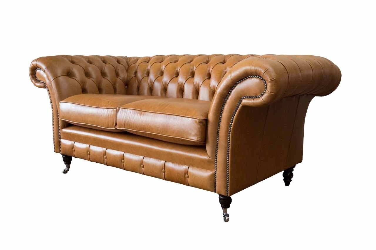 Sitz Couch, Made In Sitz Leder 2 JVmoebel Europe Sofa Sofas Sofa Chesterfield Polster Zweisitzer