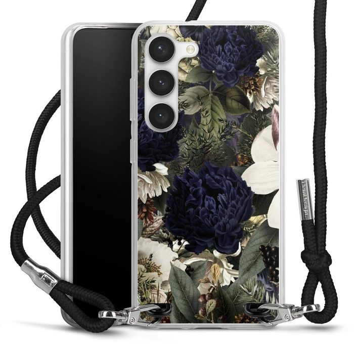 DeinDesign Handyhülle Utart Vintage Blumen Natur Blumen Samsung Galaxy S23 Handykette Hülle mit Band Case zum Umhängen
