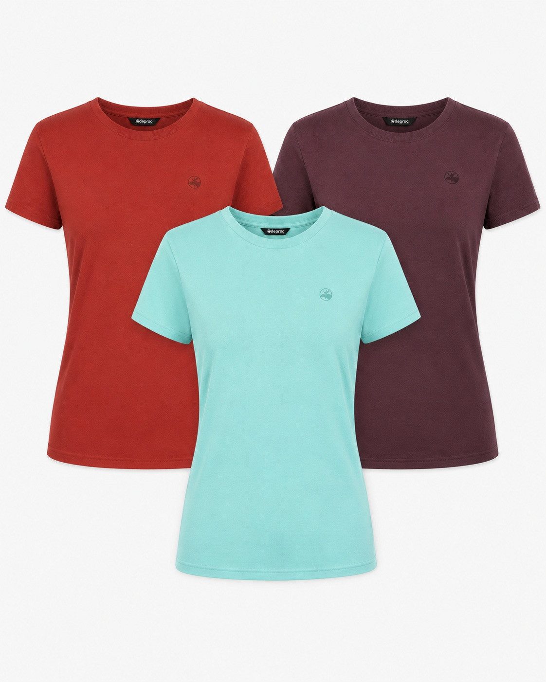 DEPROC Active T-Shirt LAGUN WMS 3er-Pack