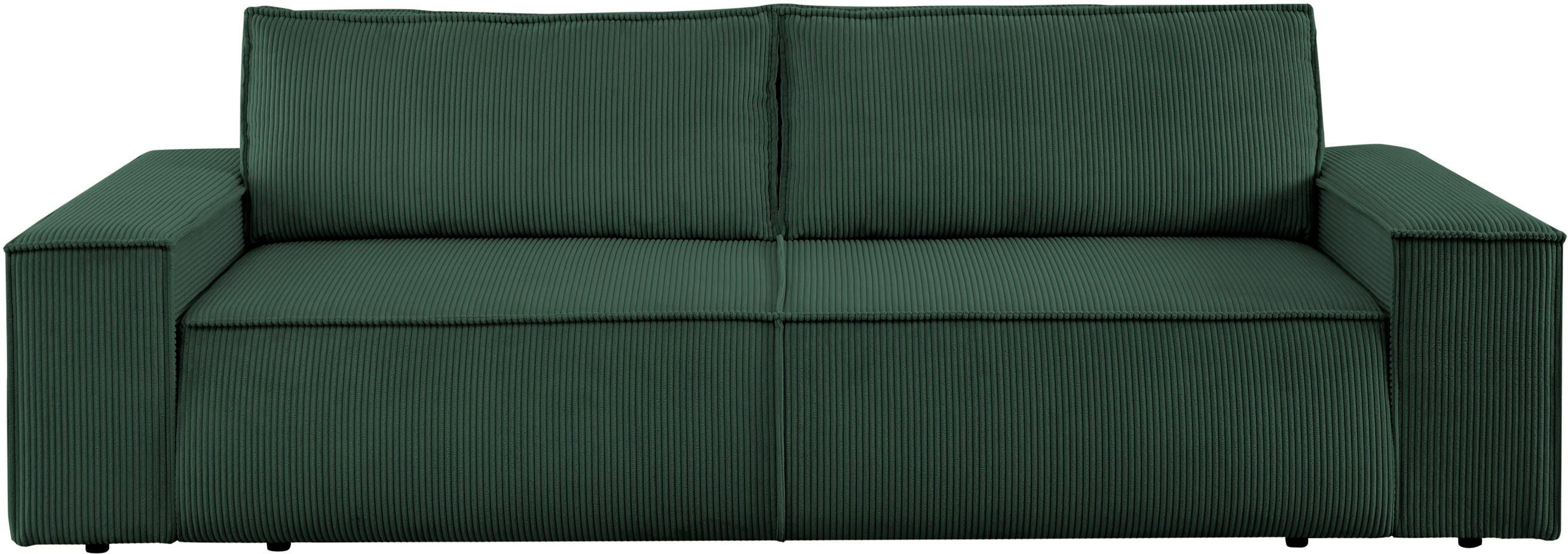 OTTO home 3-Sitzer SHERWOOD Cord Schlafsofa (257cm), Schlaffunktion mit Bettkasten (ca. 136/200cm) – Bild 2 von 5