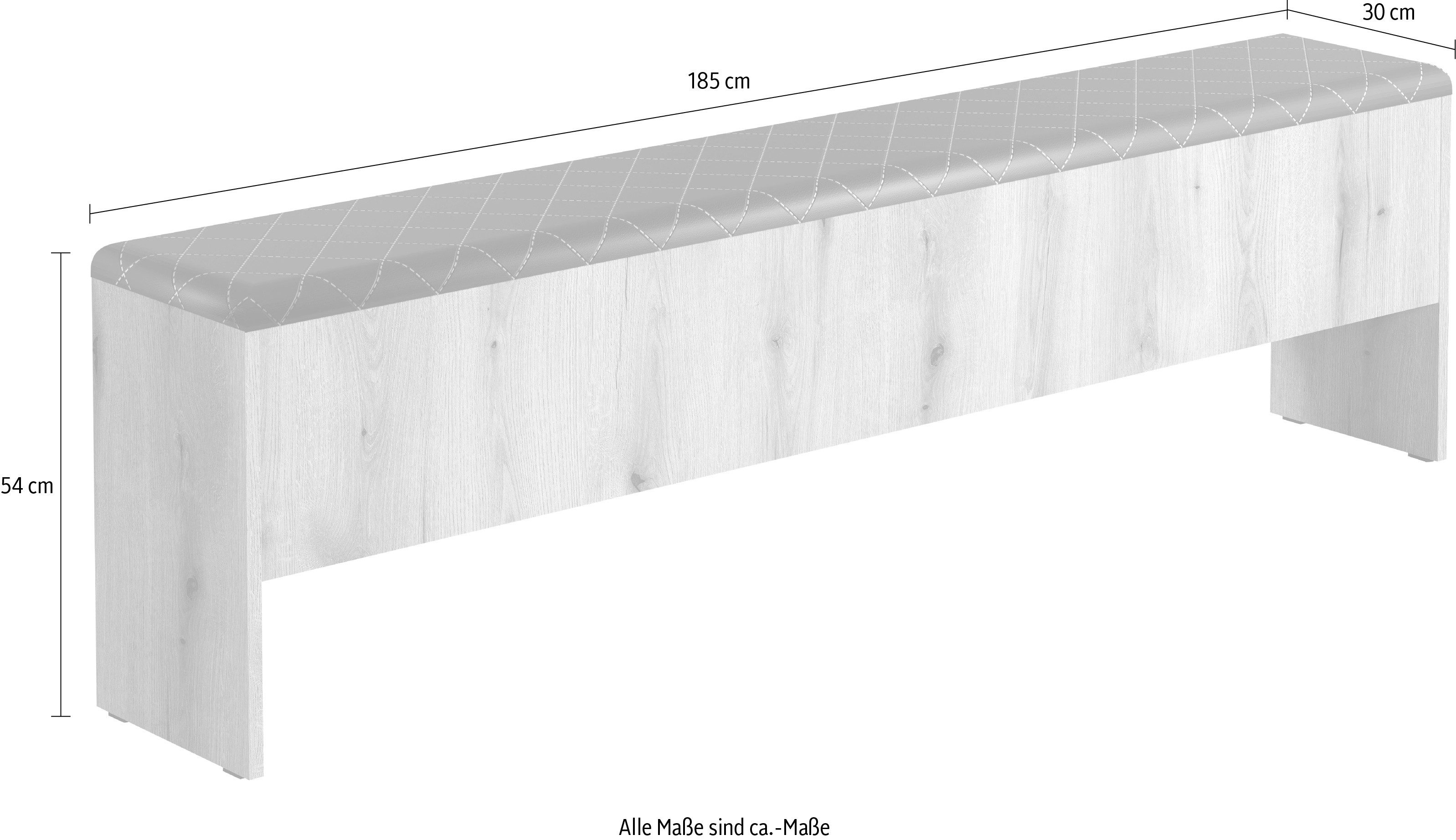 INOSIGN Polsterbank Estepona (1-St), Aufklappbare Bettbank - Polsterung in Anthrazit mit Rautensteppung