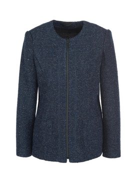 GOLDNER Jerseyblazer Bouclé-Jacke mit feinem Glanzgarn