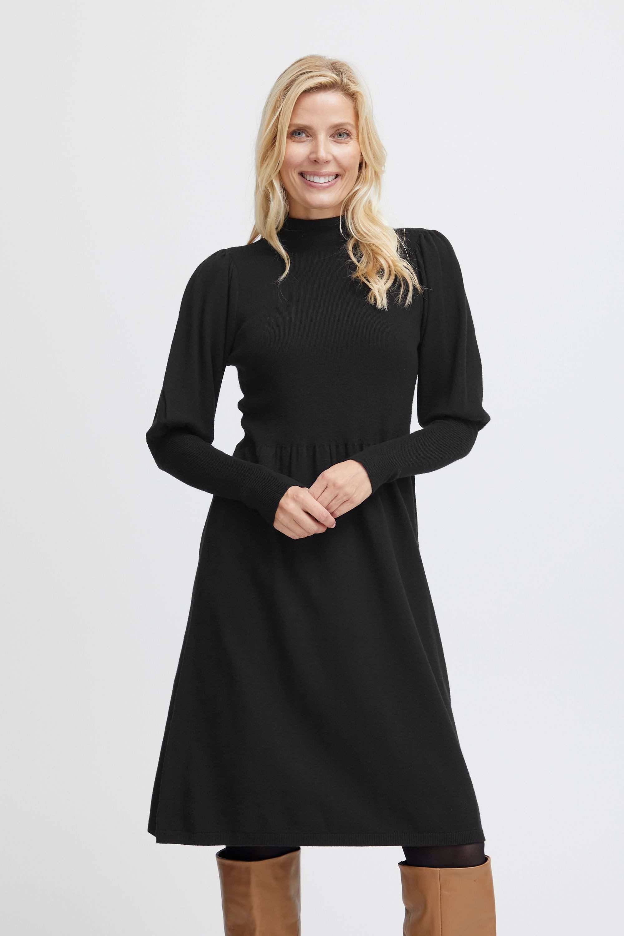 fransa Strickkleid FRDEDINA Strickkleid mit Puffärmeln günstig online kaufen