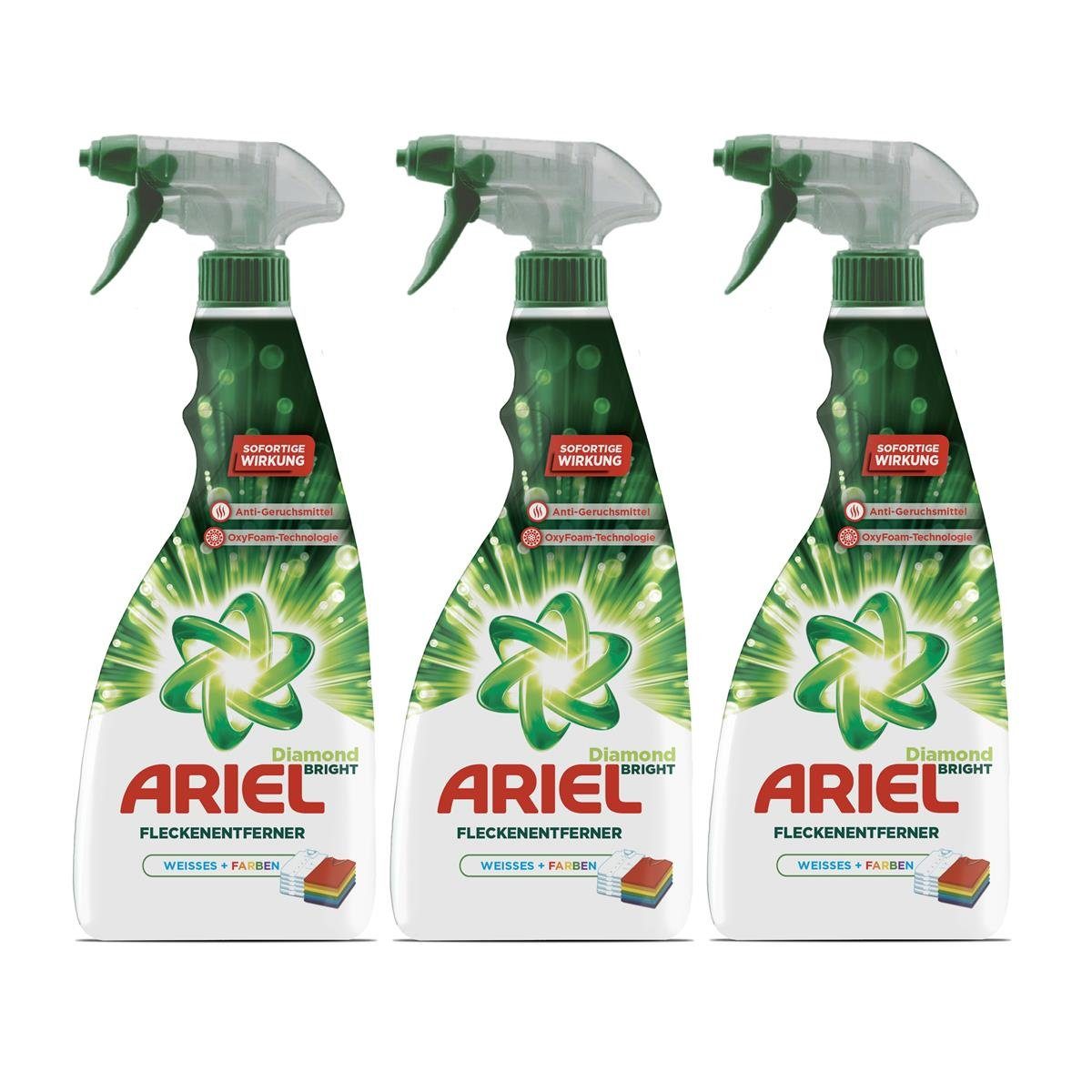 Ariel Fleckenentferner Spray 750ml zur Vorbehandlung (3er Pack) Fleckentferner