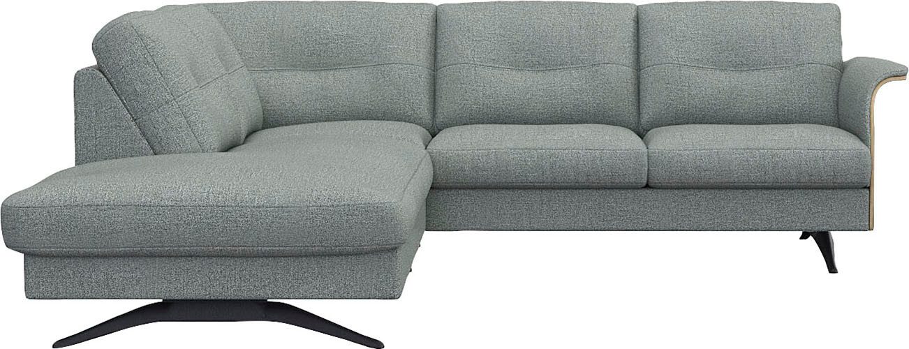 FLEXLUX Ecksofa Glow, super bequem durch hochwertigem Sitzaufbau mit Federkern, L-Form, Modernes skandinavisches Design