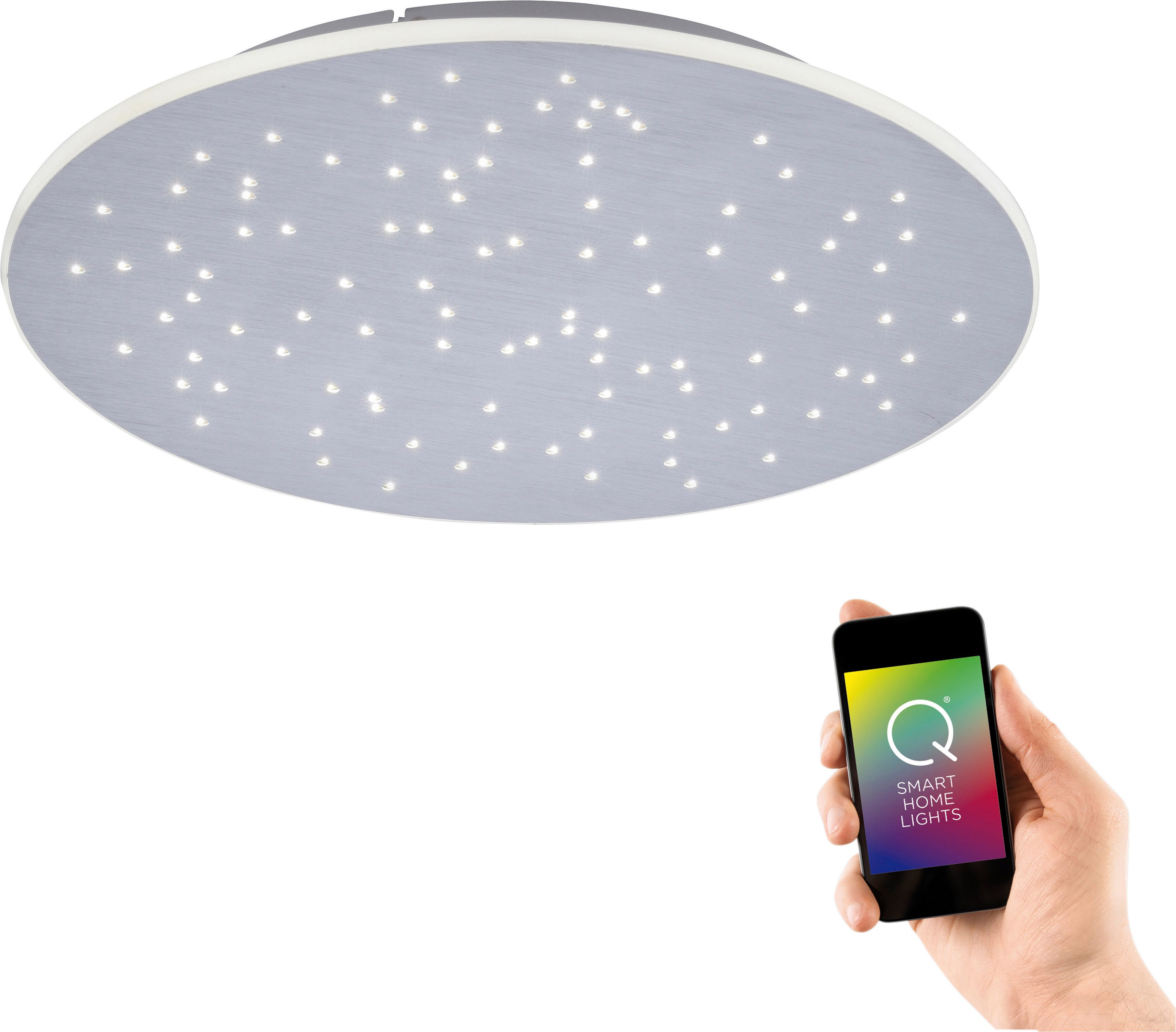 Neuhaus Q SMART HOME LIGHTS LED Deckenleuchte Q-NIGHTSKY, Smart Home, LED fest integriert, warmweiß - kaltweiß