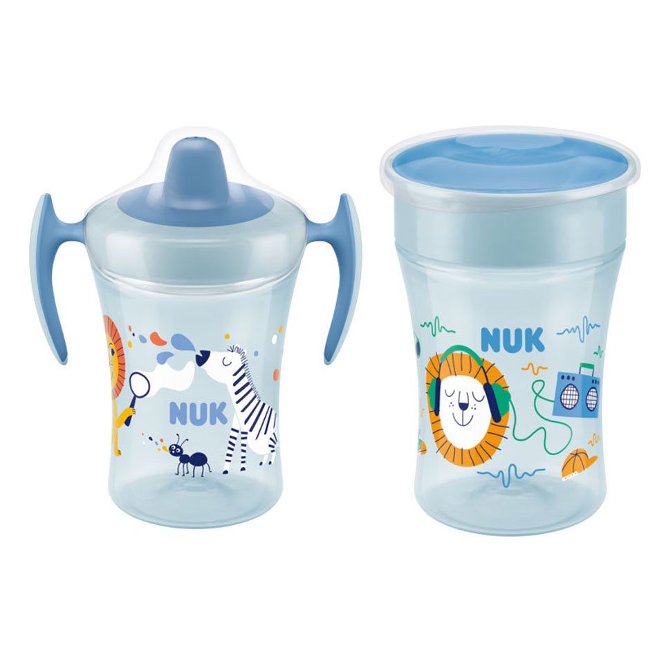 Babyflasche NUK Baby Trinklernbecher Trainer Cup 6M+ Magic Cup 230ml 8M+ BPA-frei