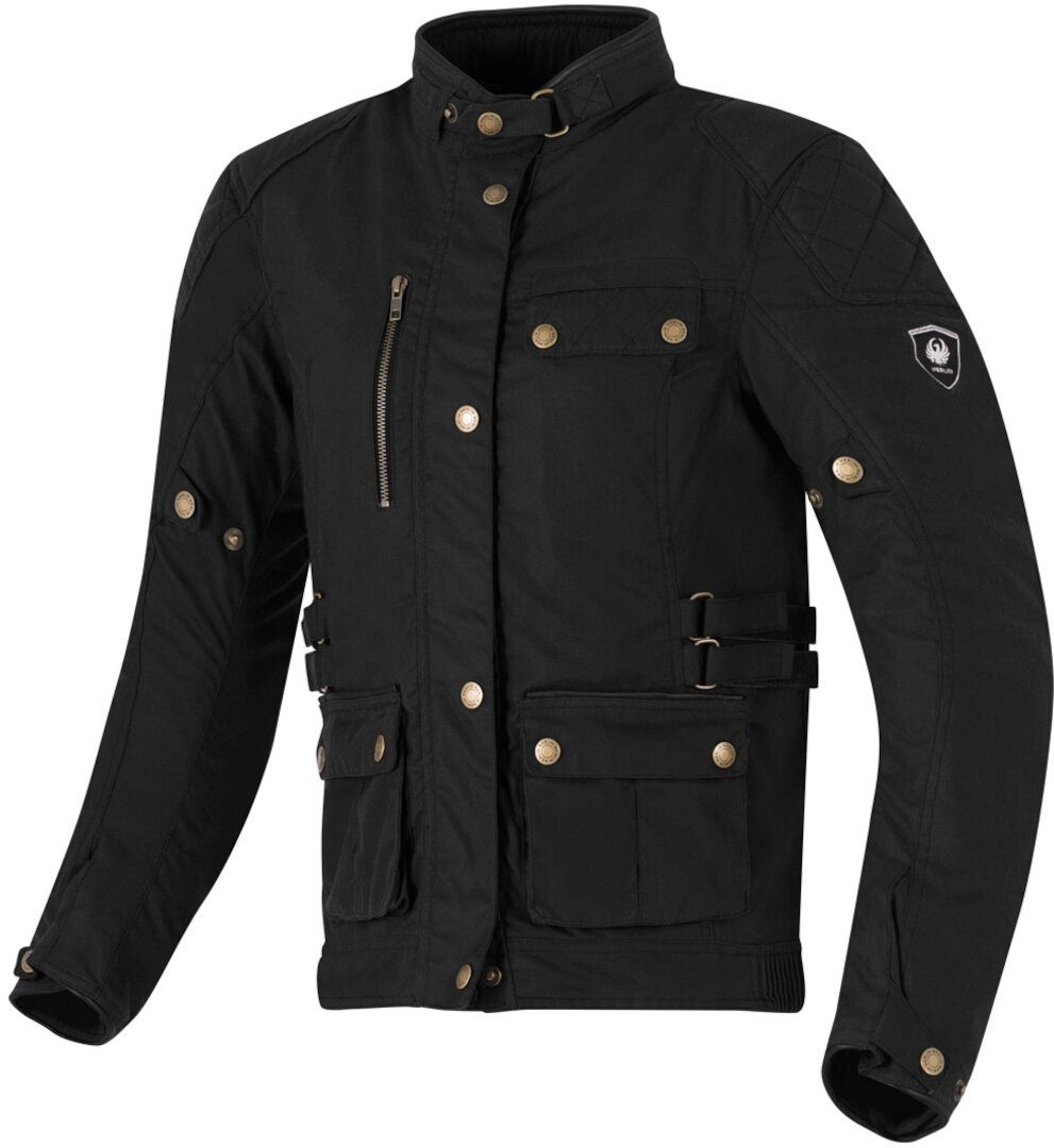 Merlin Motorradjacke Harriet Damen Motorrad Wachsjacke herausnehmbares Innenfutter,wasserdicht