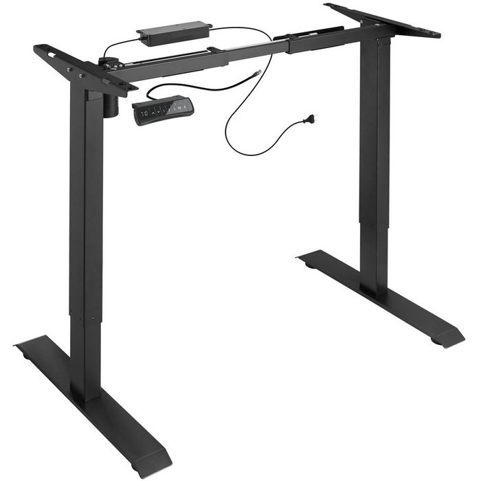 tectake Tischgestell Tischgestell elektrisch höhenverstellbar (1-St. 1 tlg) Speicher- und Alarmfunktion verstellbare Schienenbreite