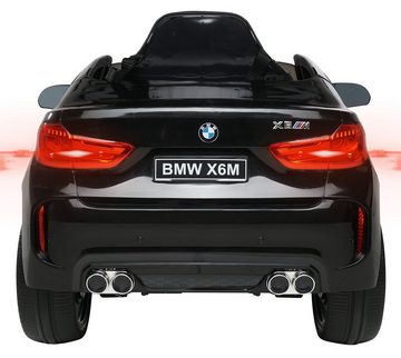 Actionbikes Motors Elektro-Kinderauto BMW X6M F16 - Kinder Elektro Auto ab 3 Jahre - Fernbedienung, Belastbarkeit 35 kg, (2-tlg), Bremsautomatik - Stoßdämpfer - Softstart - 2x 12 V