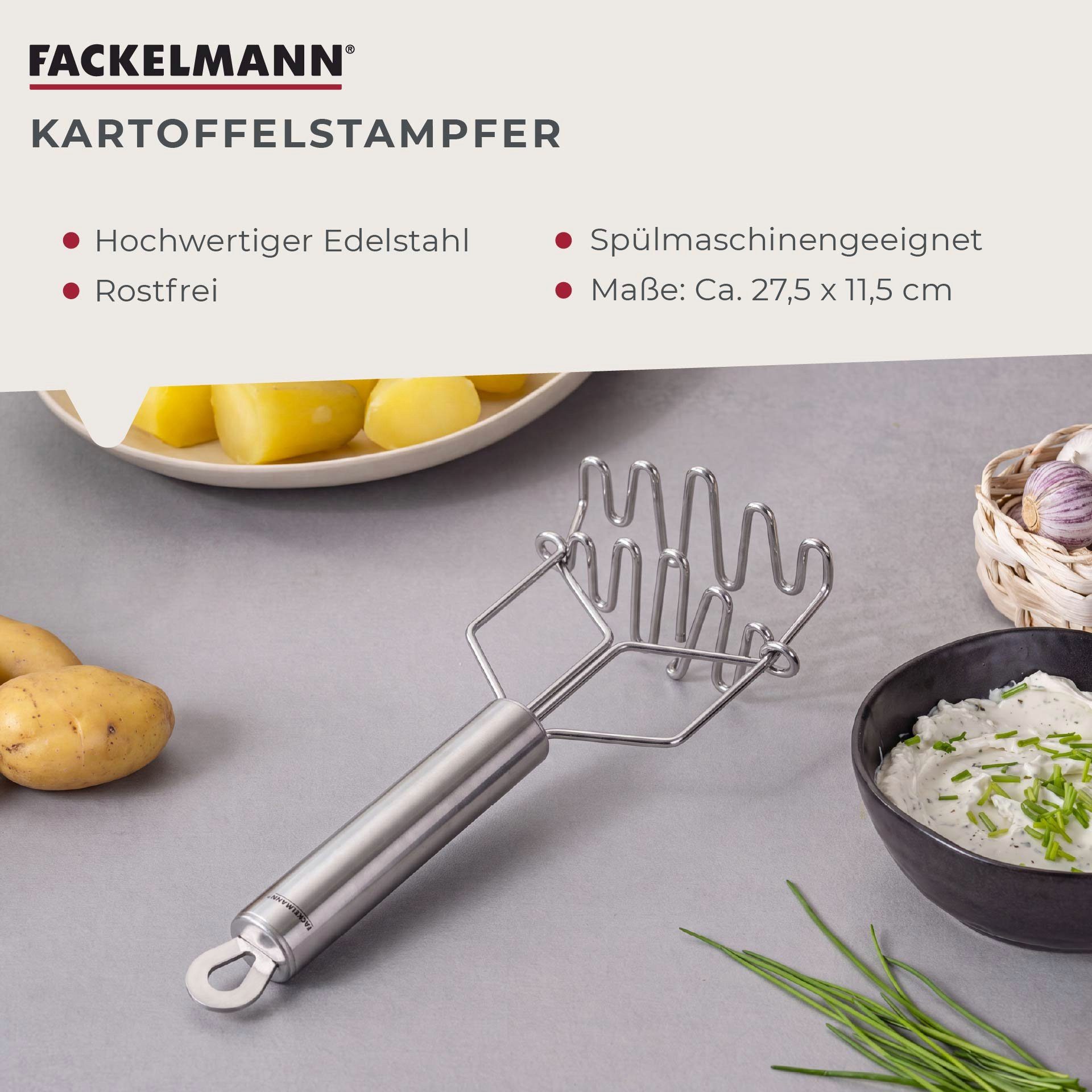 FACKELMANN Kartoffelstampfer Kartoffelstampf