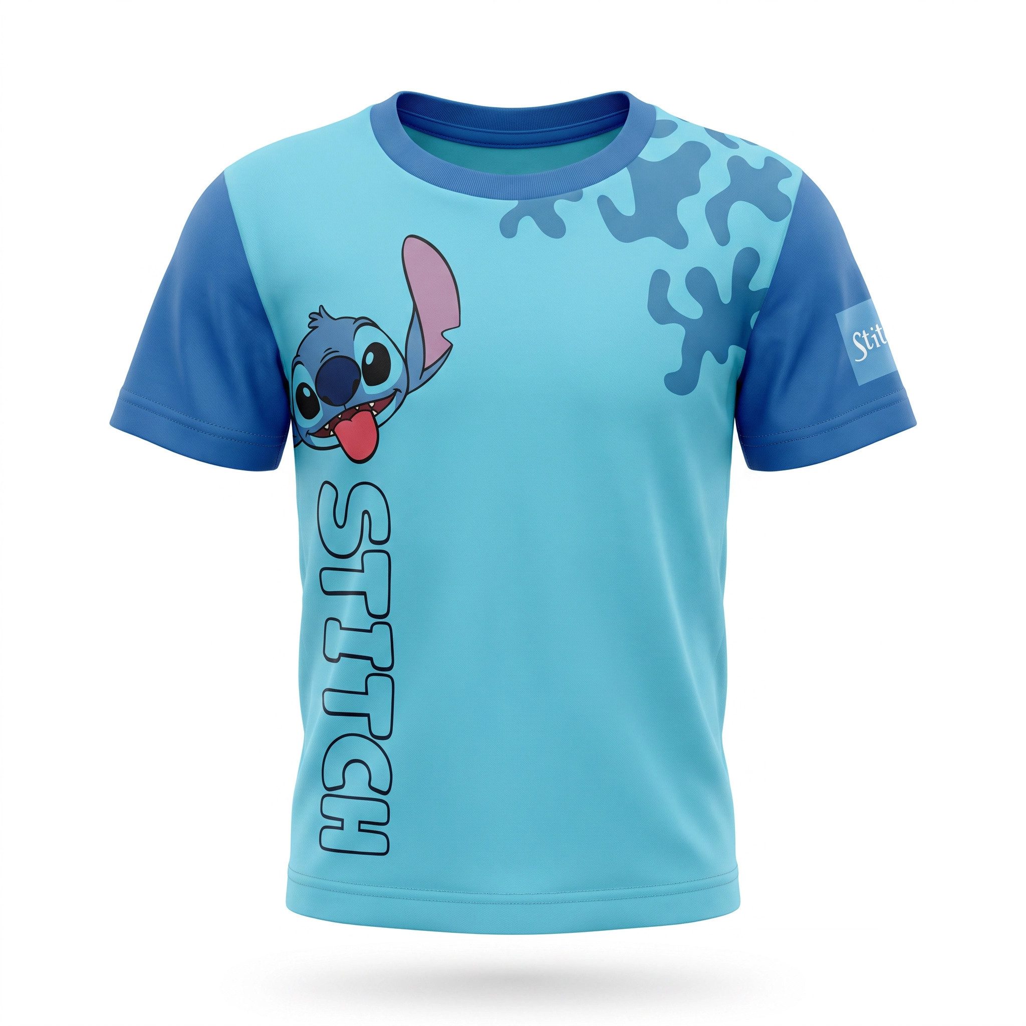 Disney Print-Shirt Disney Stitch Kinder Jungen T-Shirt Kurzarm Shirt Gr. 98 100%Baumwolle