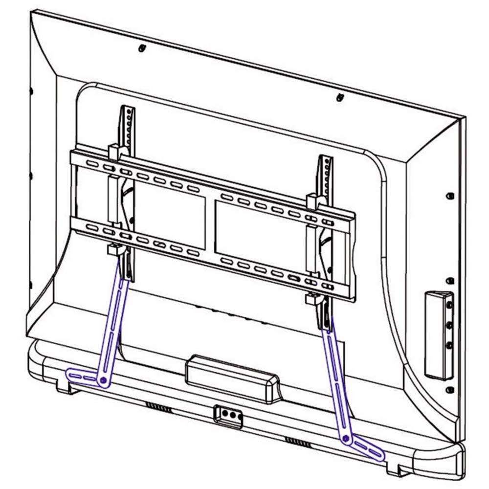 SpeaKa Professional Soundbar-Halterung Soundbar-Halterung mit Gelenken SP-4844496, (Verstellbare Verstrebung)