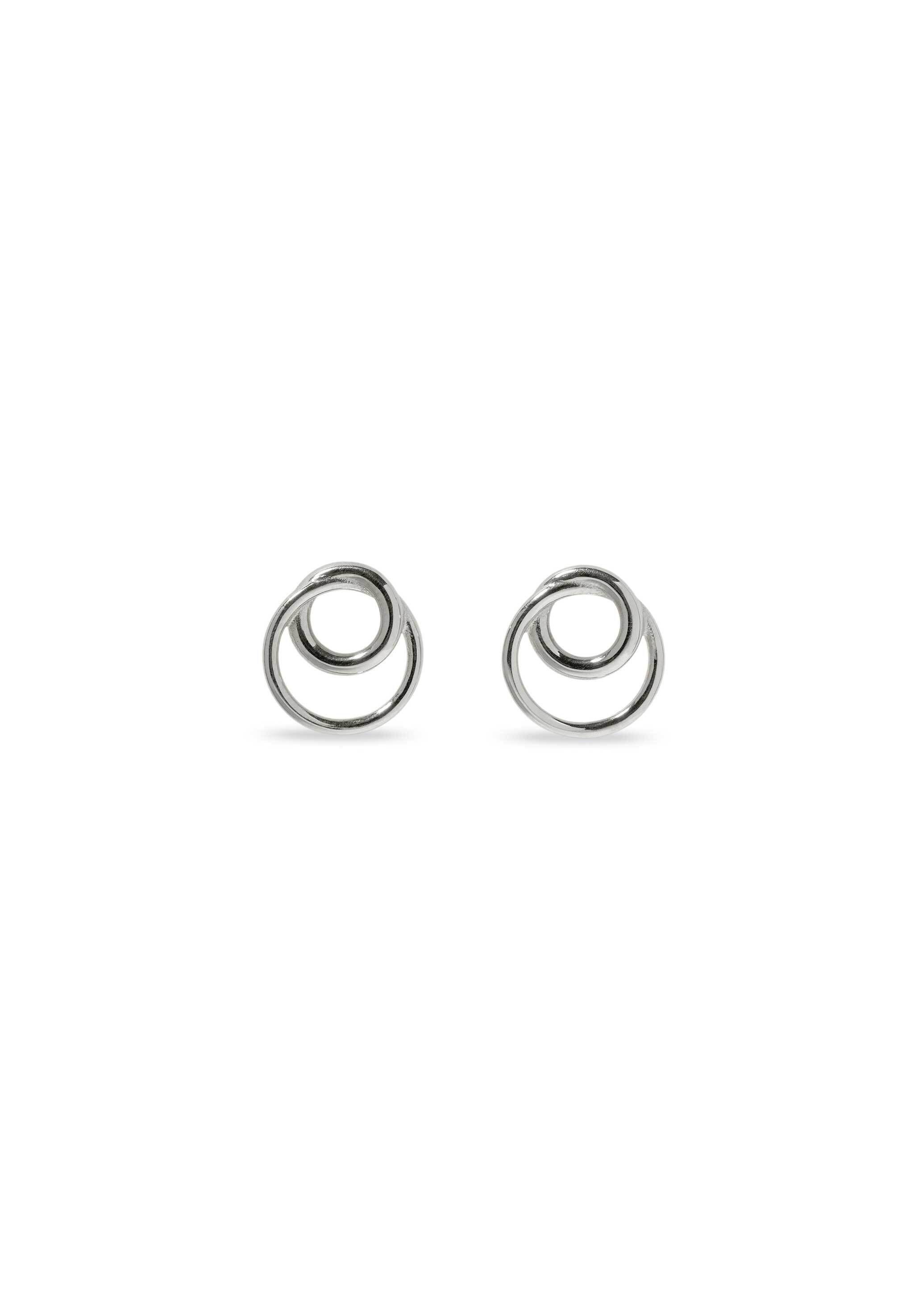 Stilnest Paar Ohrstecker Duo Ohrstecker 925 Sterling Silber
