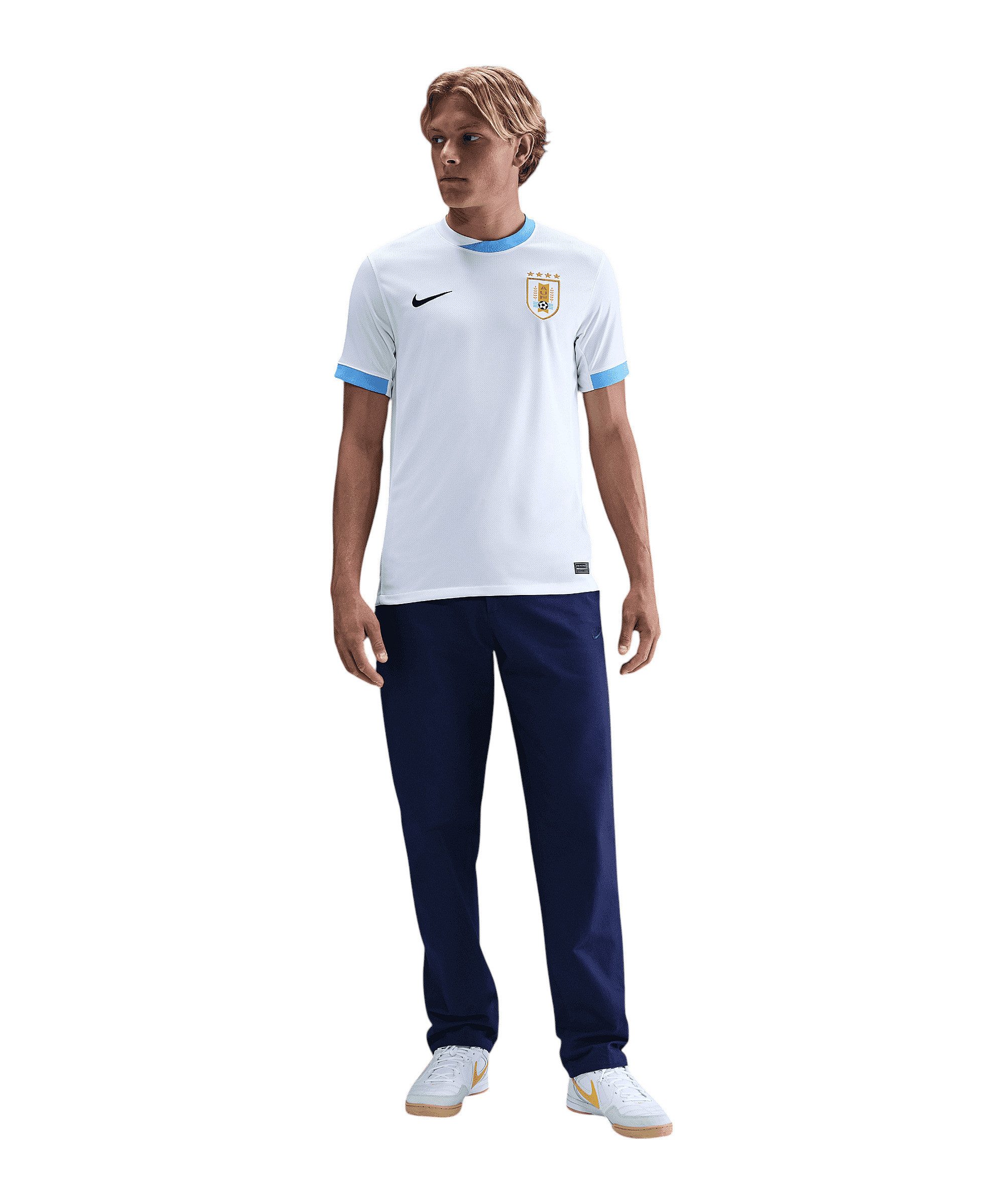 Nike Fußballtrikot Nike Performance Uruguay Trikot Away Weiß Teamsport