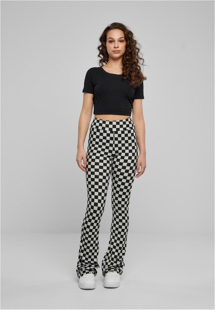 URBAN CLASSICS Leggings Ladies Checked Boot Cut Leggings – Bild 5 von 5
