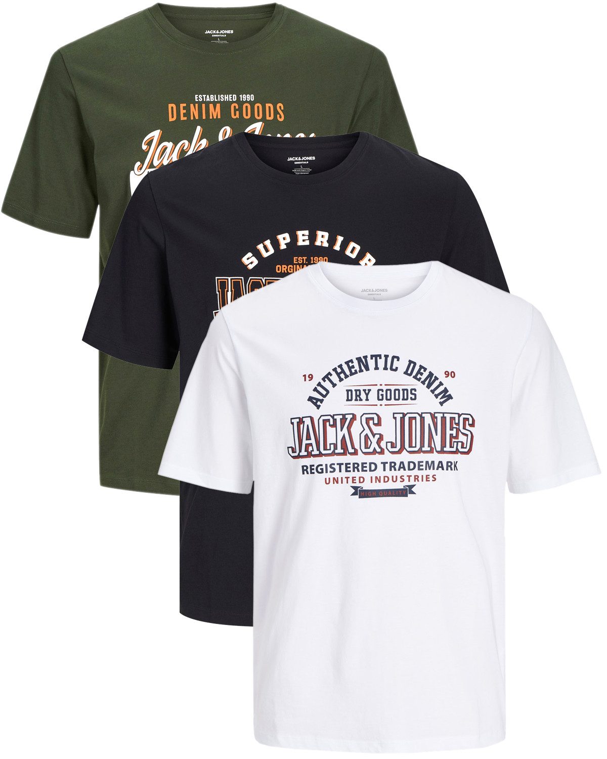 Jack & Jones PlusSize Print-Shirt (Spar-Set, günstig online kaufen