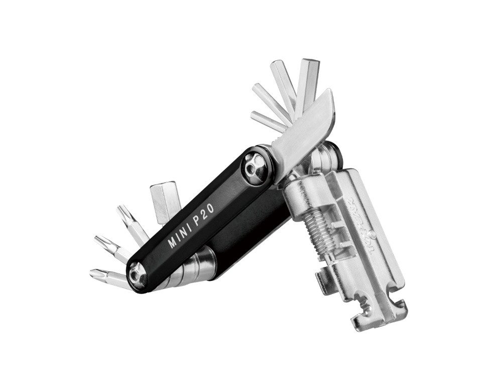 Topeak Multitool Mini P20, 20 Funktionen, Fahrrad Reparatur Werkzeug