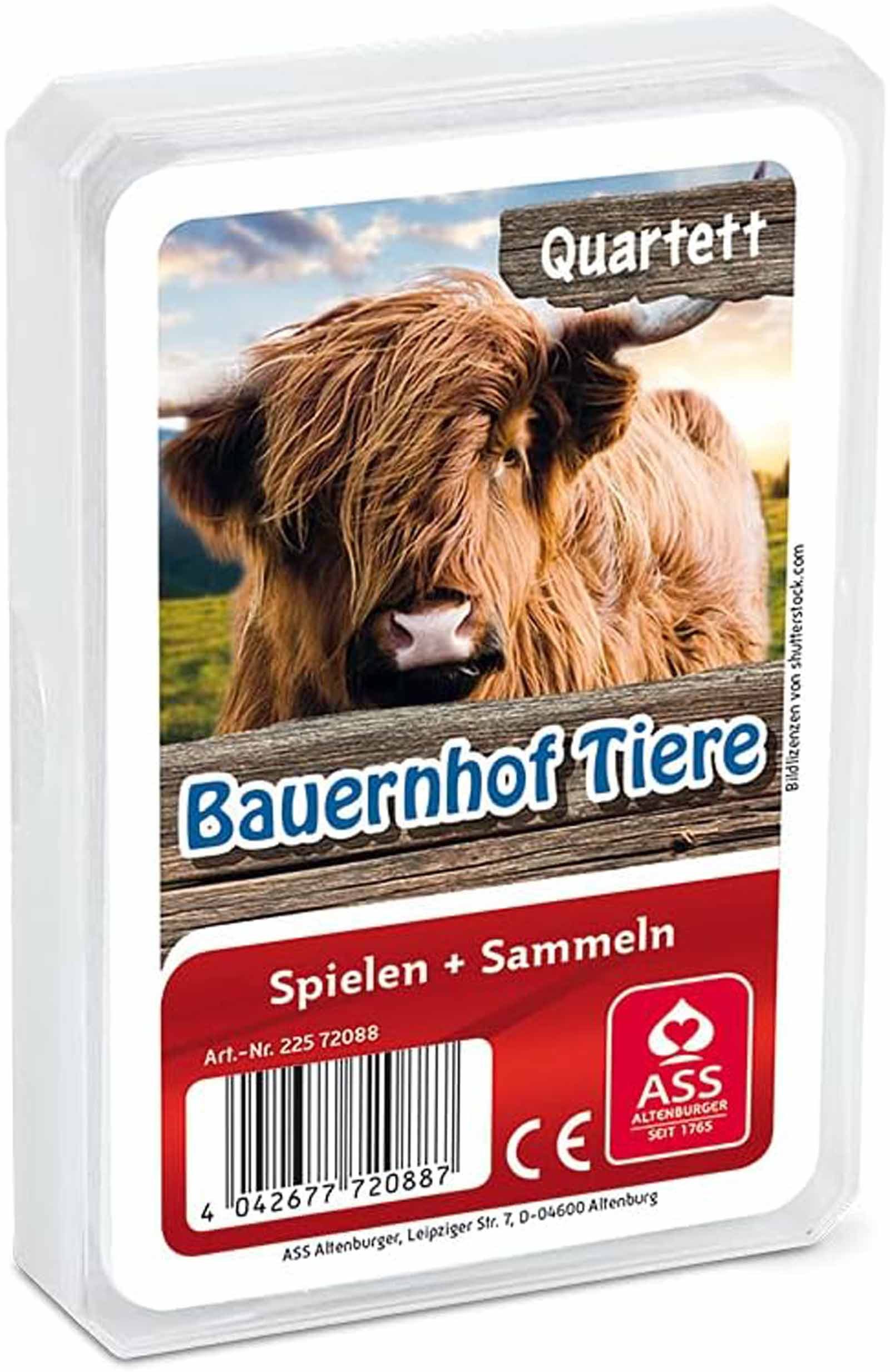 ASS Spiel ASS Altenburger Kartenspiel Quartett Bauernhof Tiere