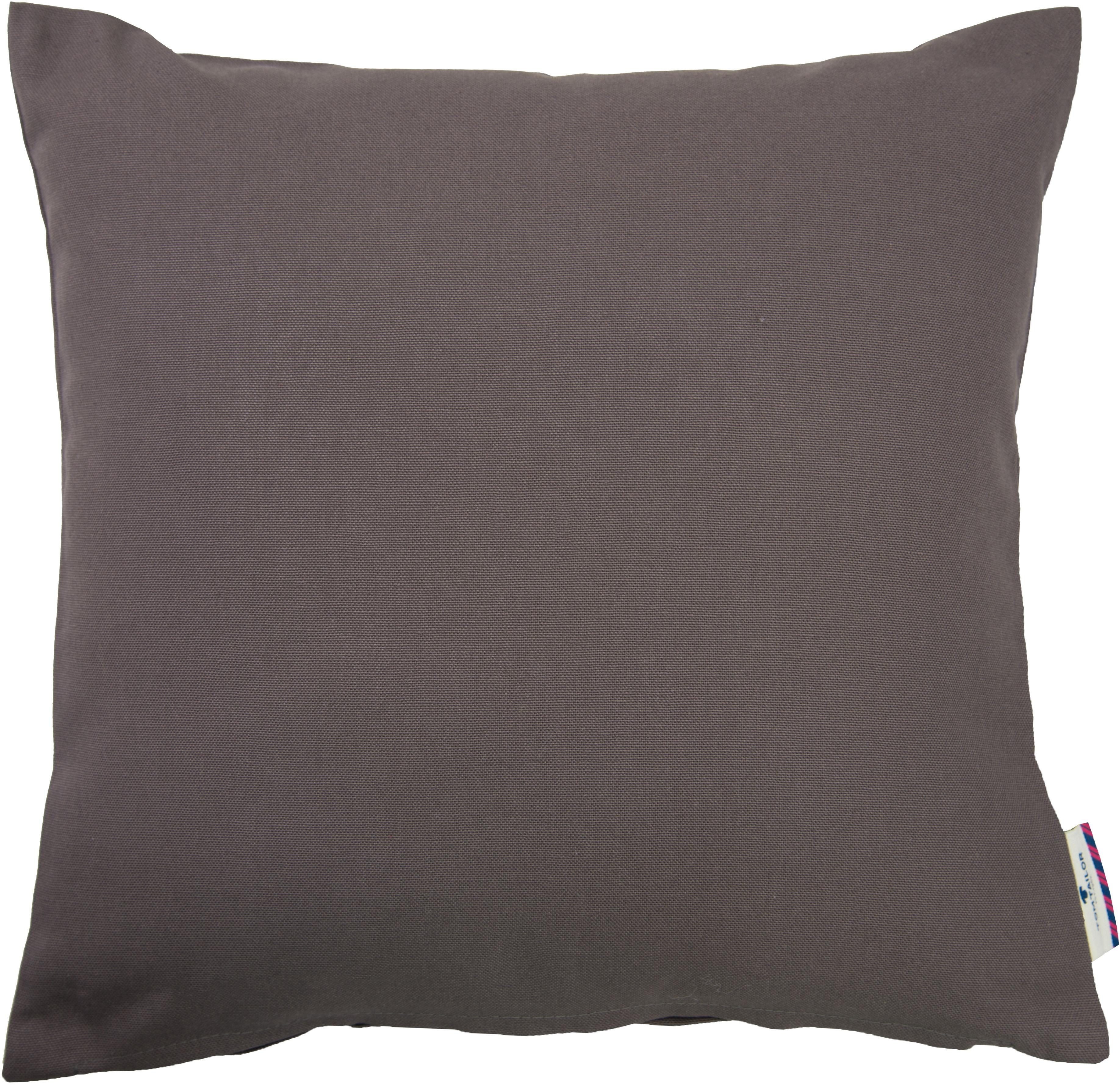 TOM TAILOR HOME Dekokissen Dove, unifarben, Kissenhüllen ohne Füllung, 2er Pack