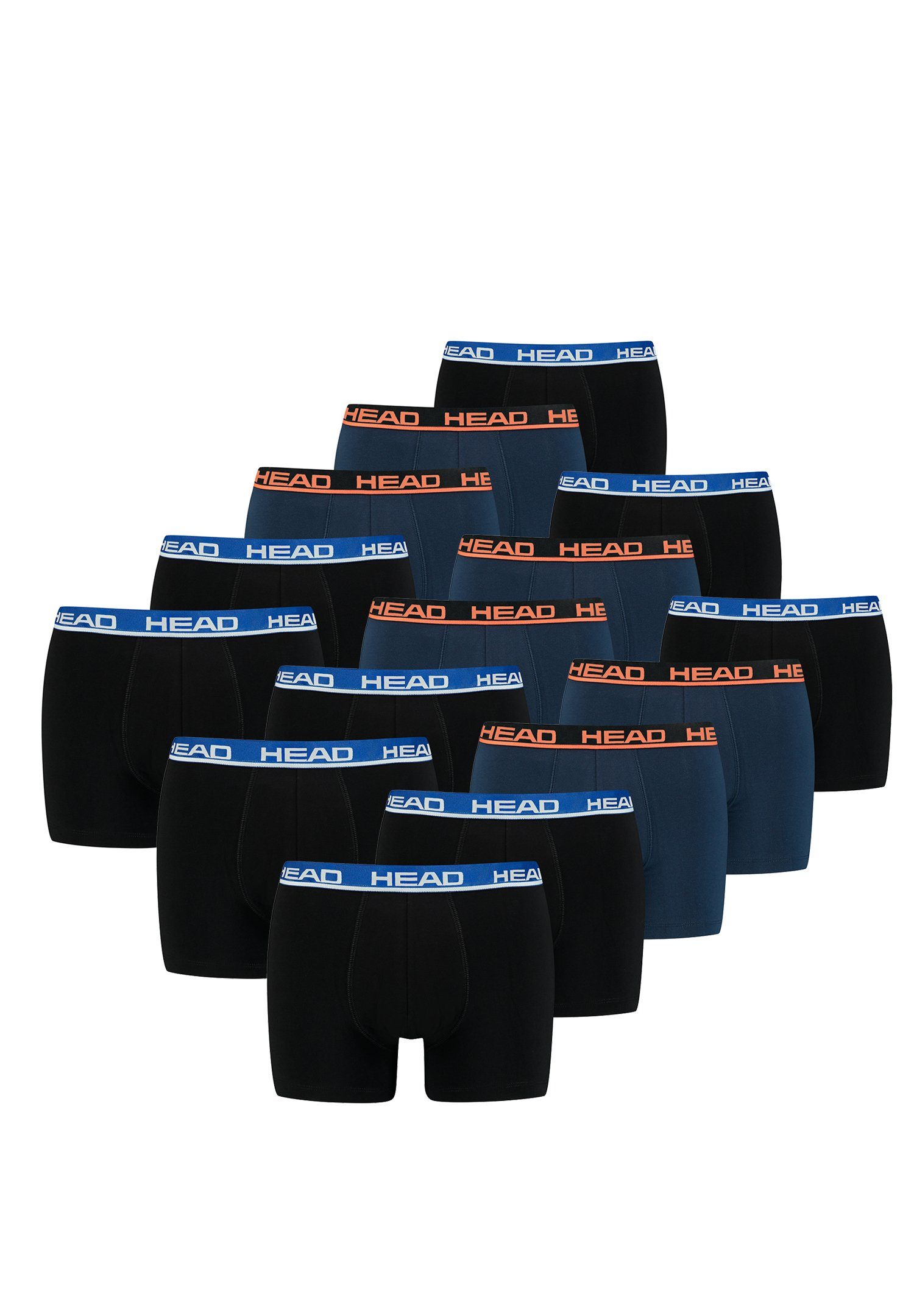 Head Boxershorts 15 er Pack Boxer (15-St., 15er-Pack) Black / Blue
