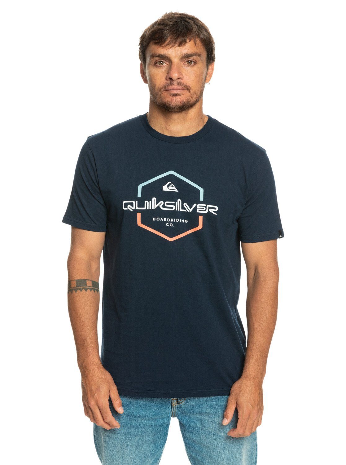 Quiksilver T-Shirt Pass The Pride Navy Blazer