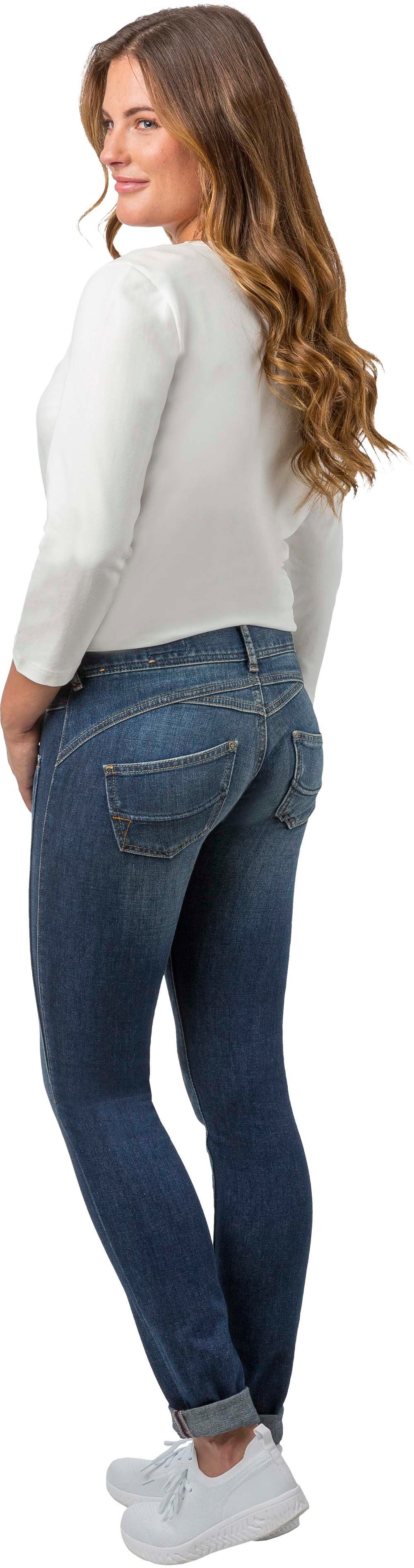 CASHMERE BIO-BAUMWOLLE GILA HERRLICHER MIT TOUCH SLIM JEANS 5-Pocket-Jeans Herrlicher