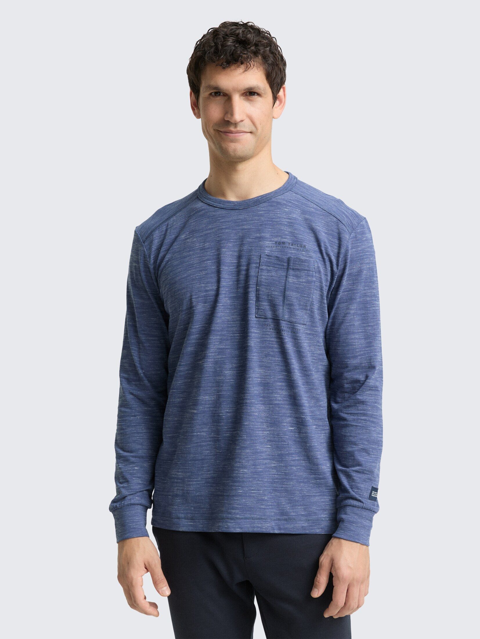 TOM TAILOR Langarmshirt T-Shirt Langarmshirt mit Brusttasche günstig online kaufen