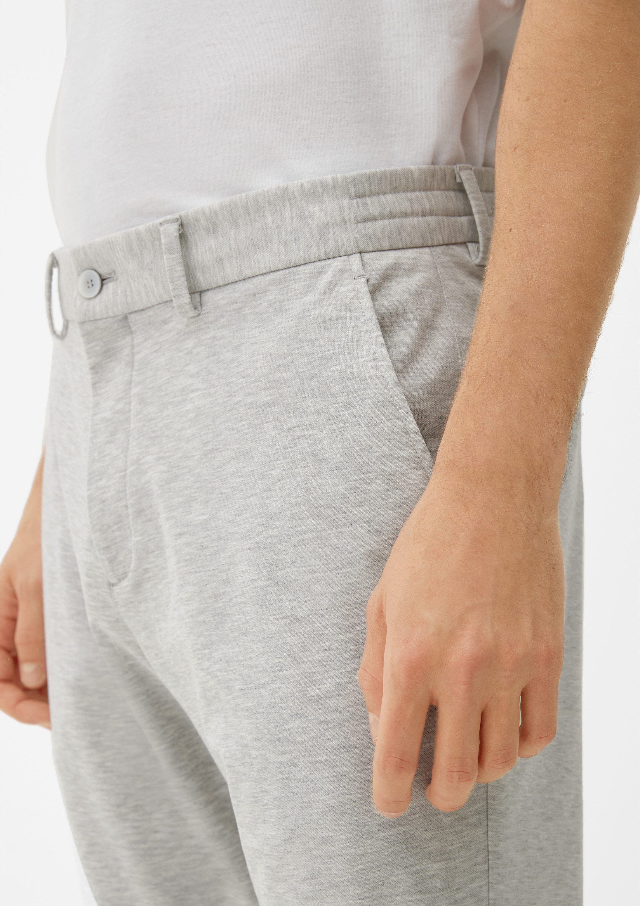 s.Oliver Chinos Hose S.OJOGG Slim: Joggsuit-Hose aus Stretch-Jersey