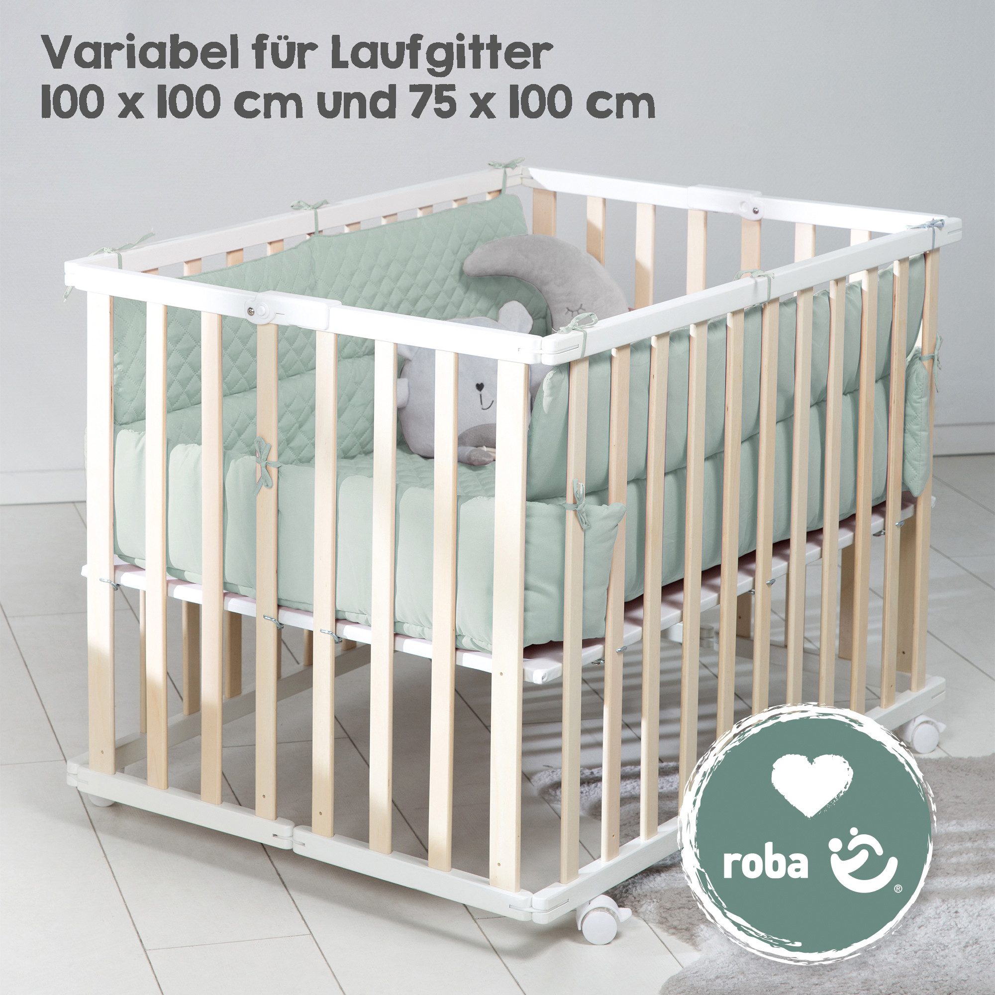 roba® Laufgittereinlage roba Style für Laufgitter 75 x 100 & 100 x 100 cm, günstig online kaufen