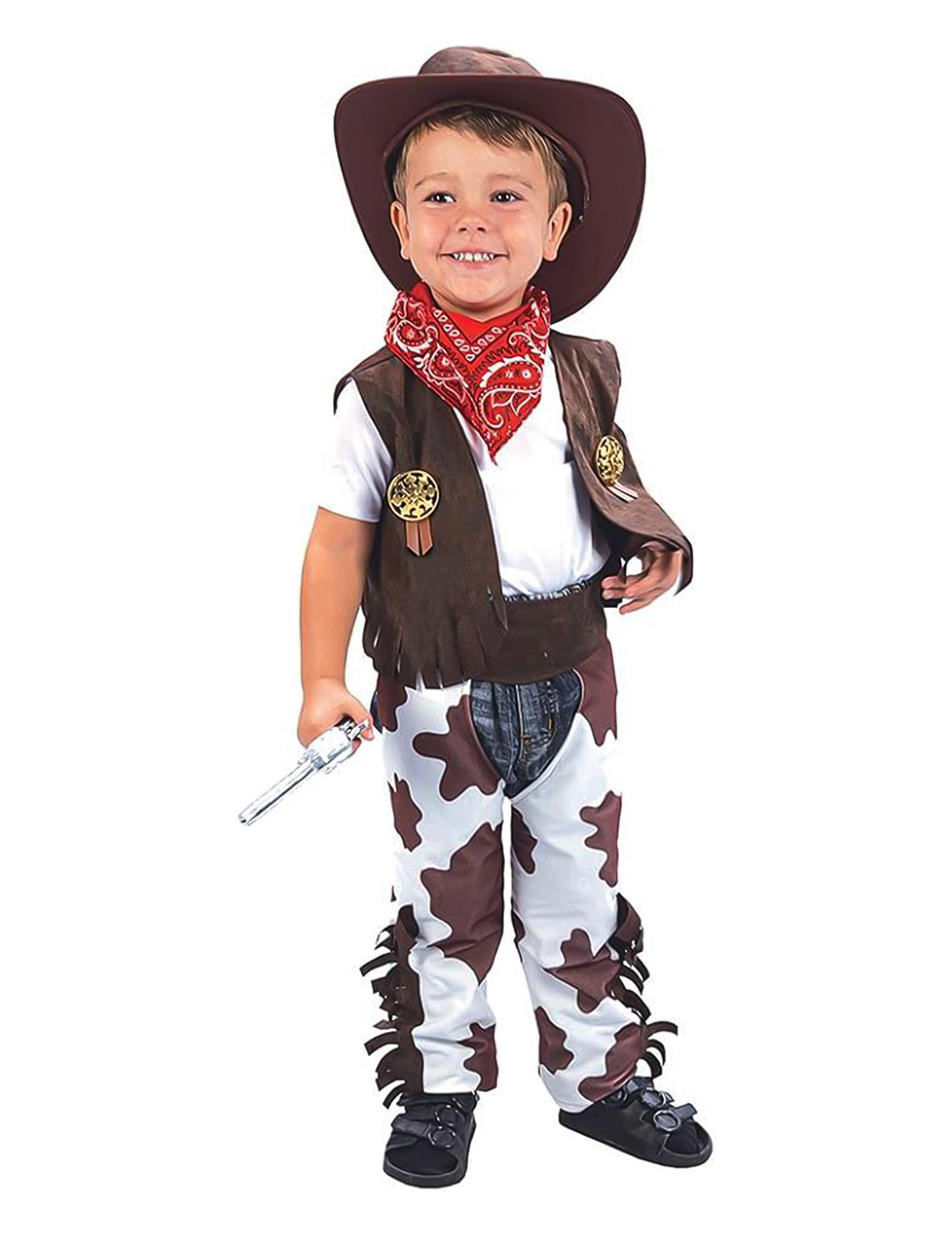 JADEO Cowboy-Kostüm Mutiger Cowboy-Kinderkostüm Wilder Westen bunt