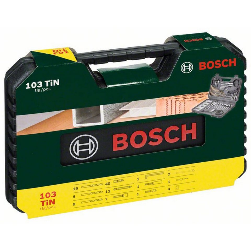 BOSCH Bit-Set Bosch Heimwerken & Garten V-Line Bohrer-