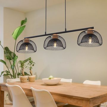 etc-shop Deckenleuchte, Leuchtmittel nicht inklusive, Design Hänge Leuchte Wohn Zimmer Decken Käfig Gitter Decken Lampe