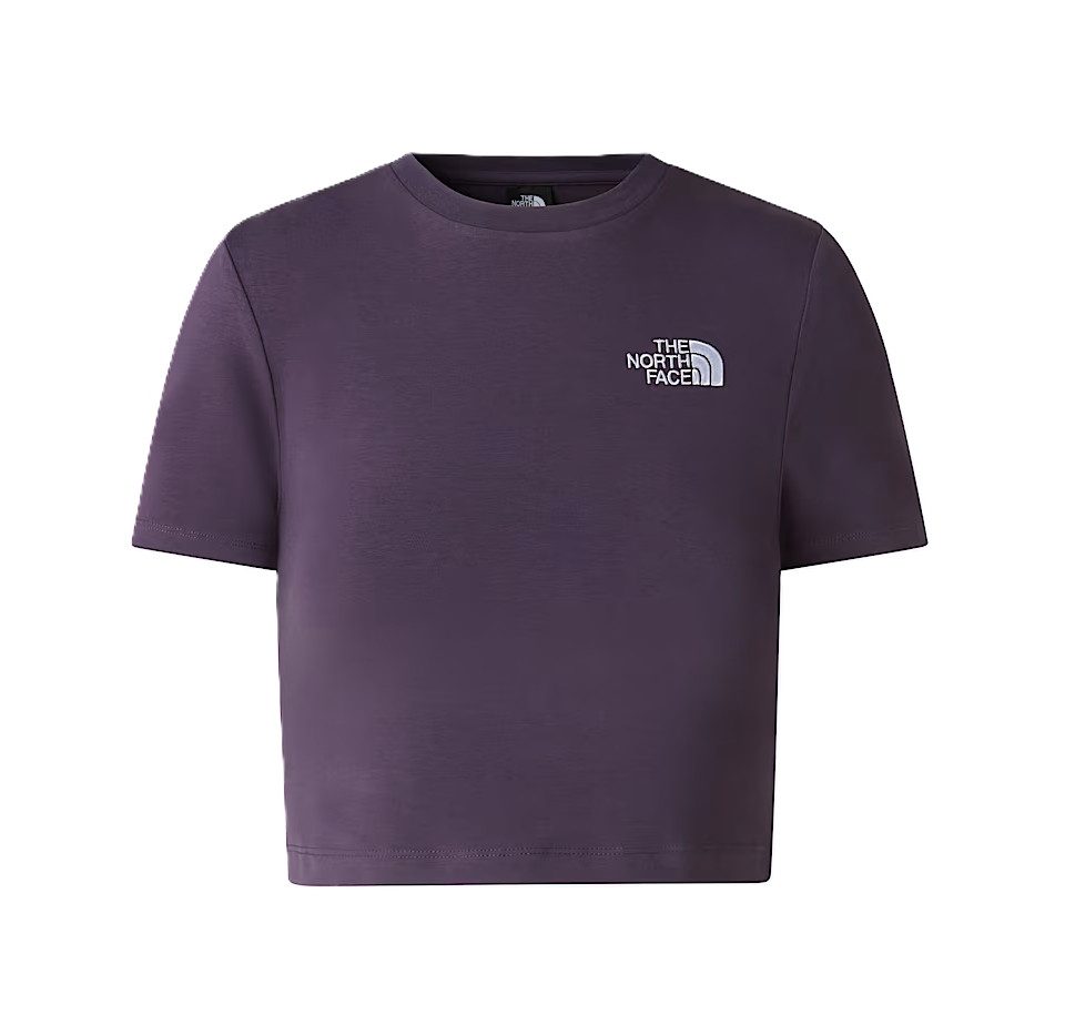 Kurzarmshirt Croptop Damen - Kurzgeschnittenes The Northface Damenshirt