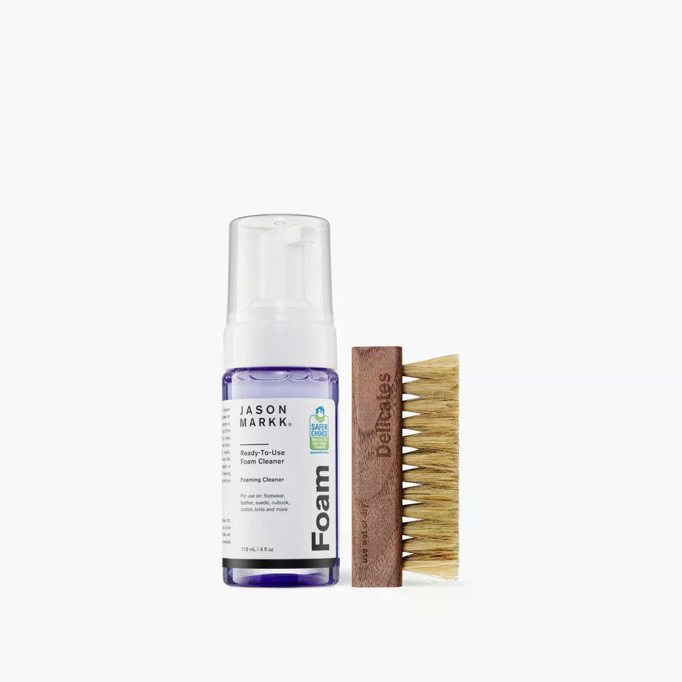Jason Markk Jason Markk Quick Clean Kit - JM310610 Schuhreiniger (Set, [- Reinigungsset bestehend aus Reinigungsschaum und Bürste Schnelle Sneaker-Reinigung ohne Anmischen)