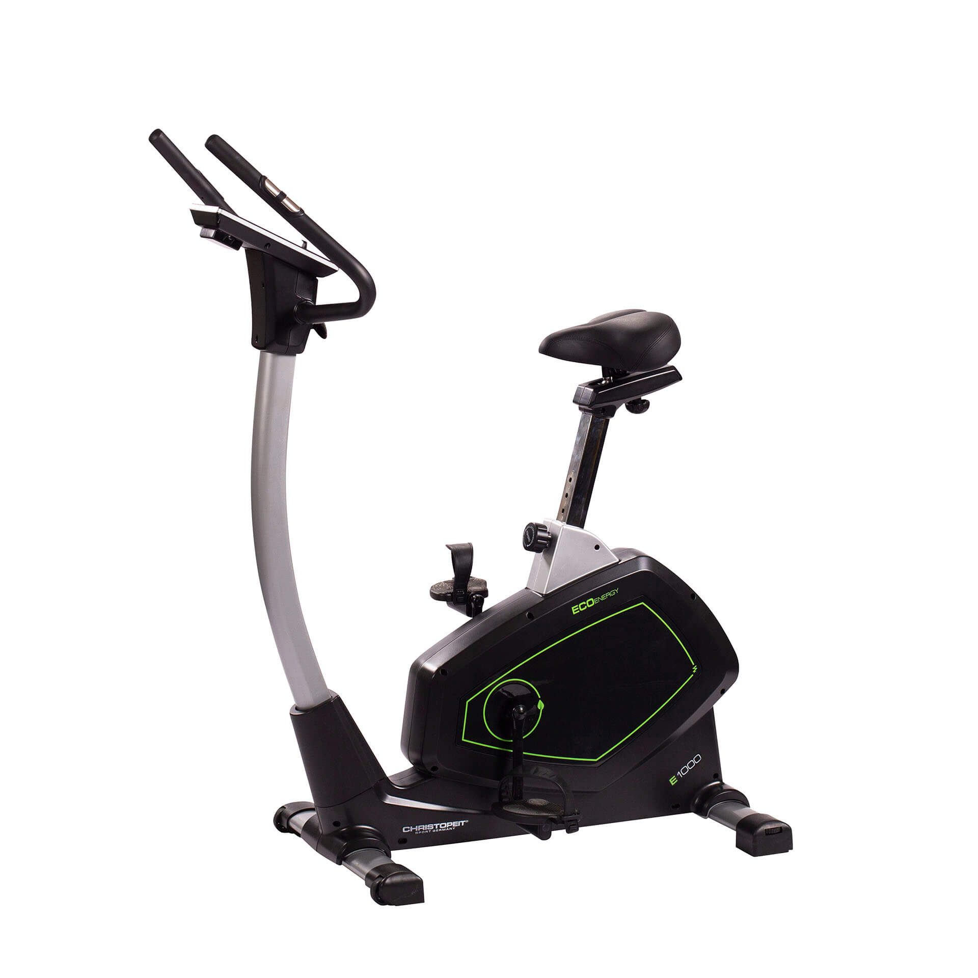 Christopeit Sport® Ergometer Eco 1000 (mit Tablet-Halterung), 150 kg max. Benutzergewicht, Fahrrad, 24 Widerstandsstufen