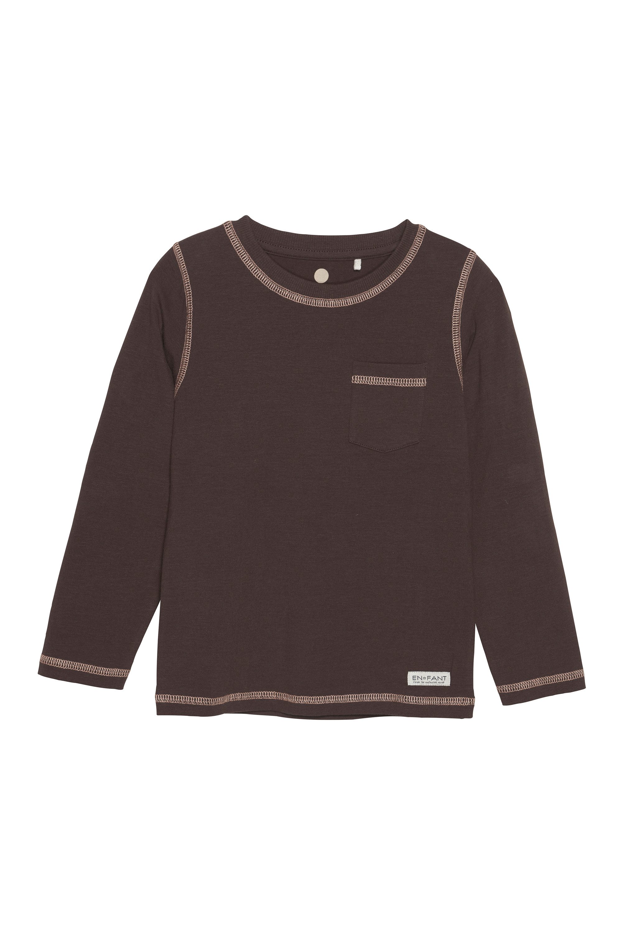 EN FANT Langarmshirt ENTshirt Langarmshirt mit Kontrastnähten