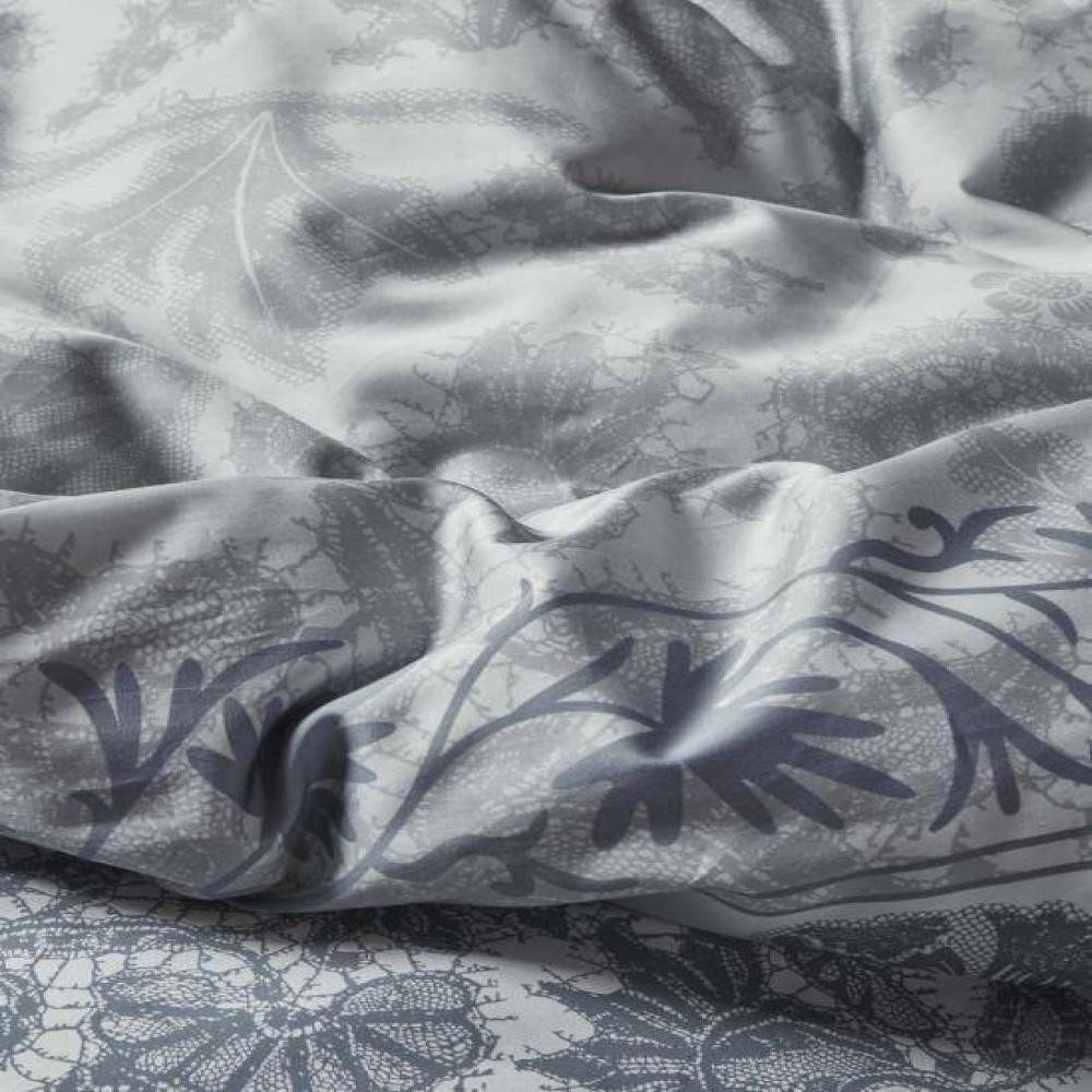 Essenza Bettwäsche Maere Hazy Blue 135 x 200 cm, Satin, 2 teilig