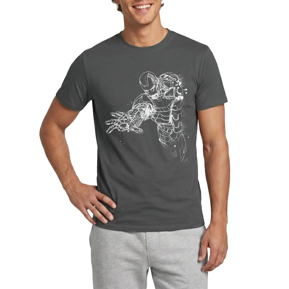 T-Shirt Avengers Superhelden Iron Man Männer T-Shirt