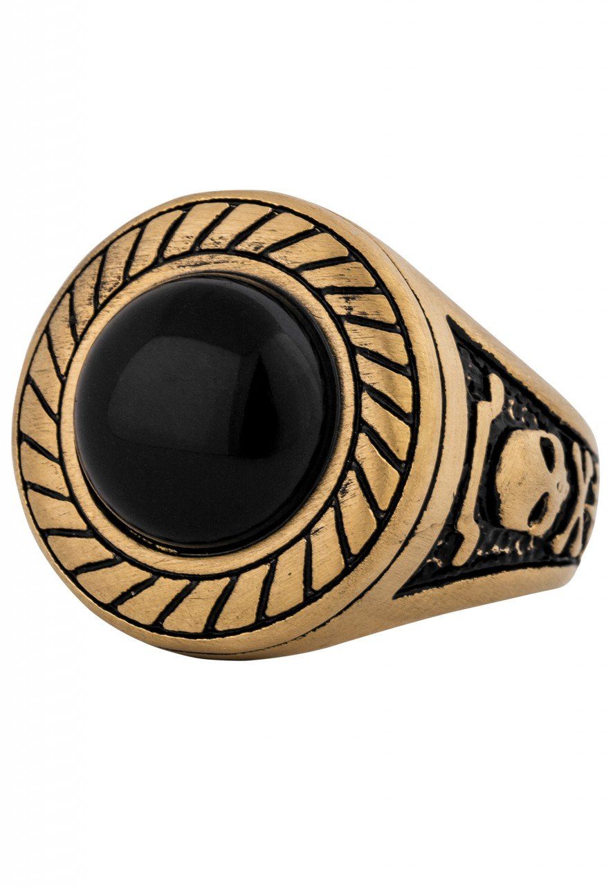 Siegelring Mortis Ring Mattgold EU 59 - UK R - US 9
