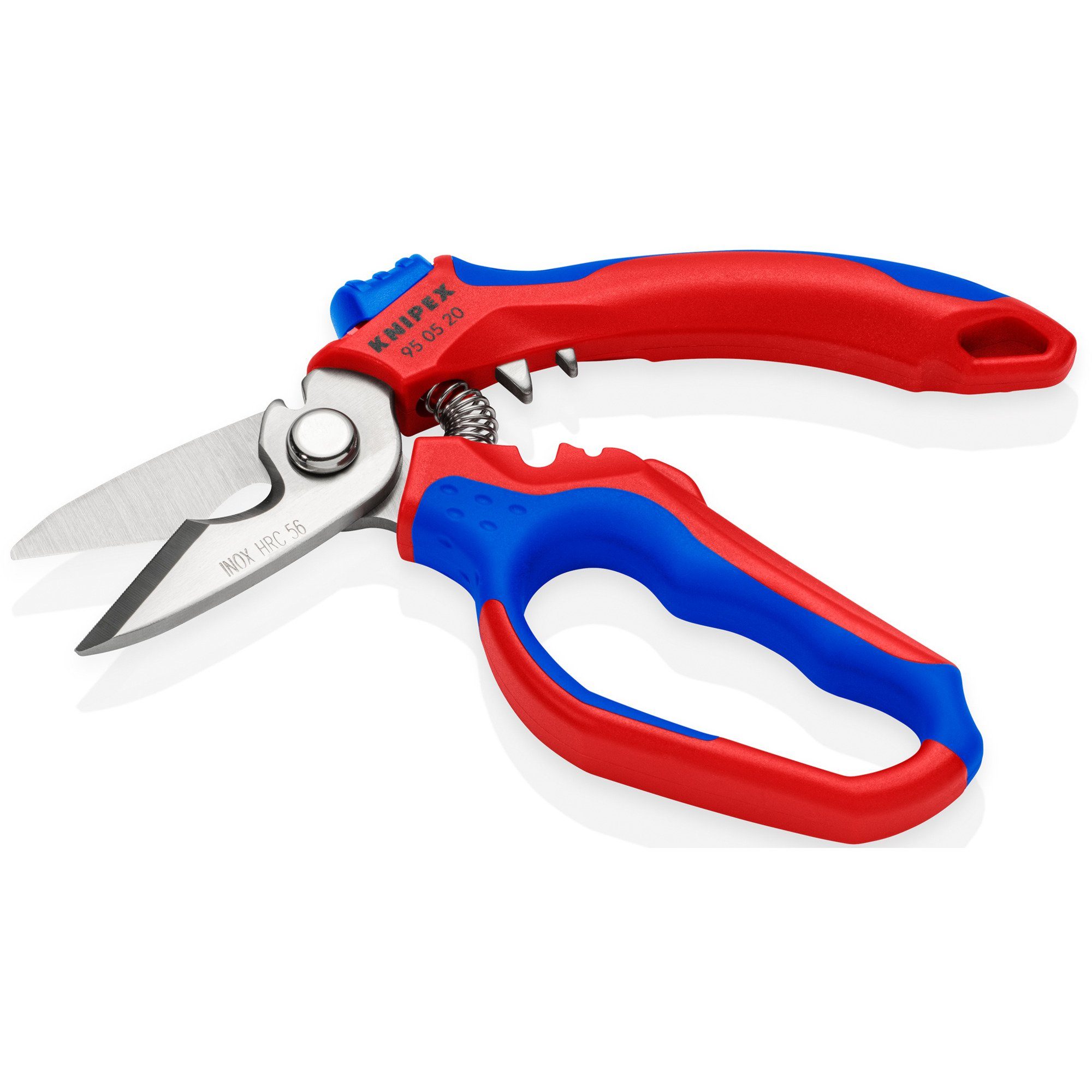 Knipex Kabelschere KNIPEX Gewinkelte Elektrikerschere 95 05 20 SB