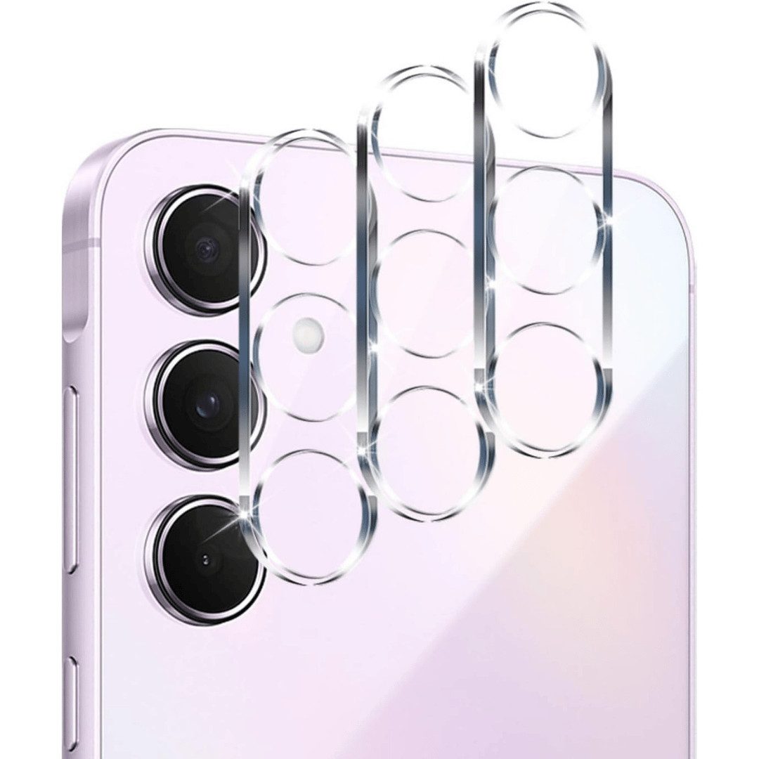 SmartUP Kameraschutzglas 3X Kamera Schutzglas für Samsung Galaxy A55 5G Linse Schutz Full 9H für Samsung Galaxy A55 5G, kompletter Kameraschutz