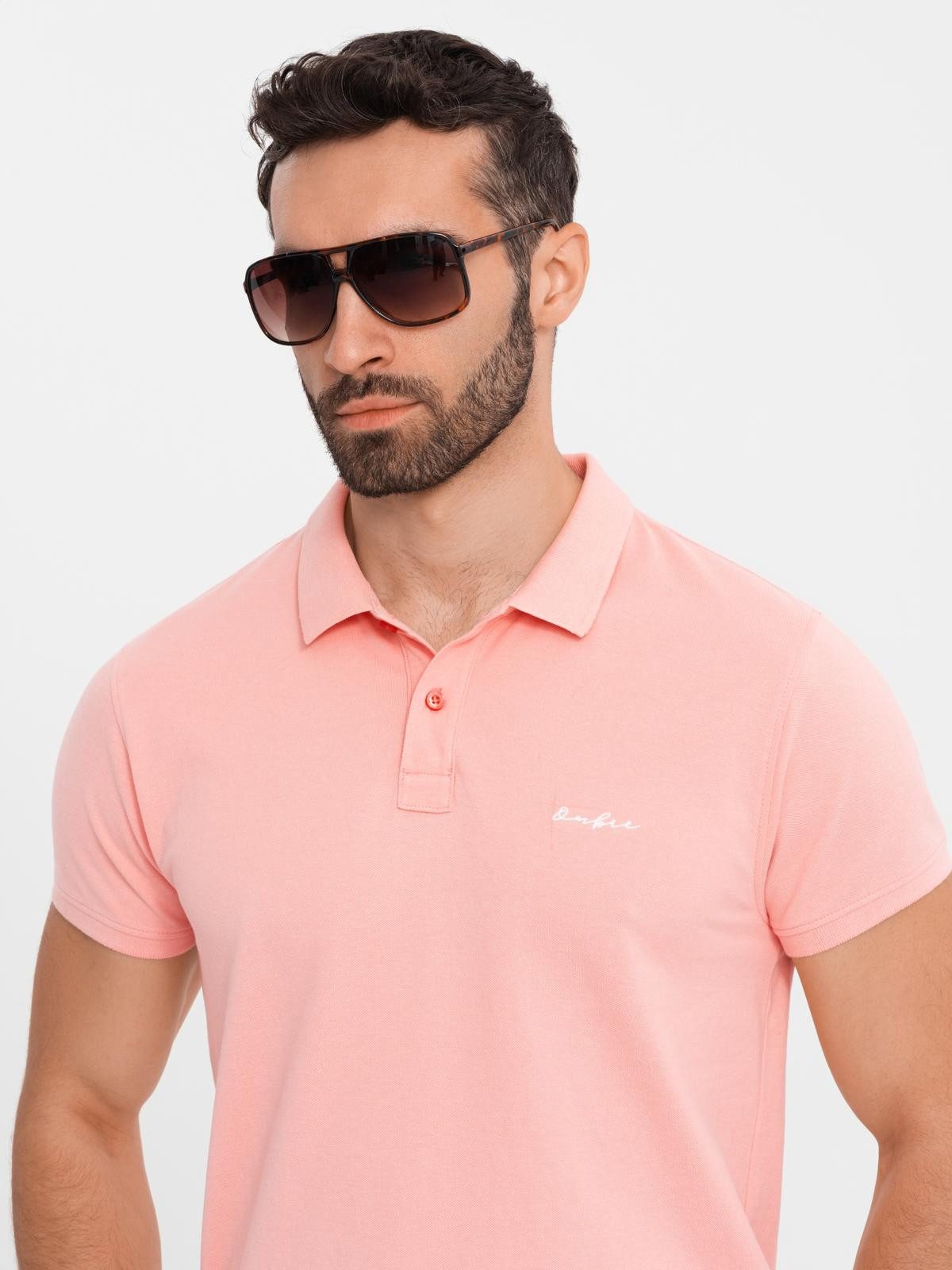 OMBRE Poloshirt Poloshirt aus Baumwoll-Piqué-Strick günstig online kaufen