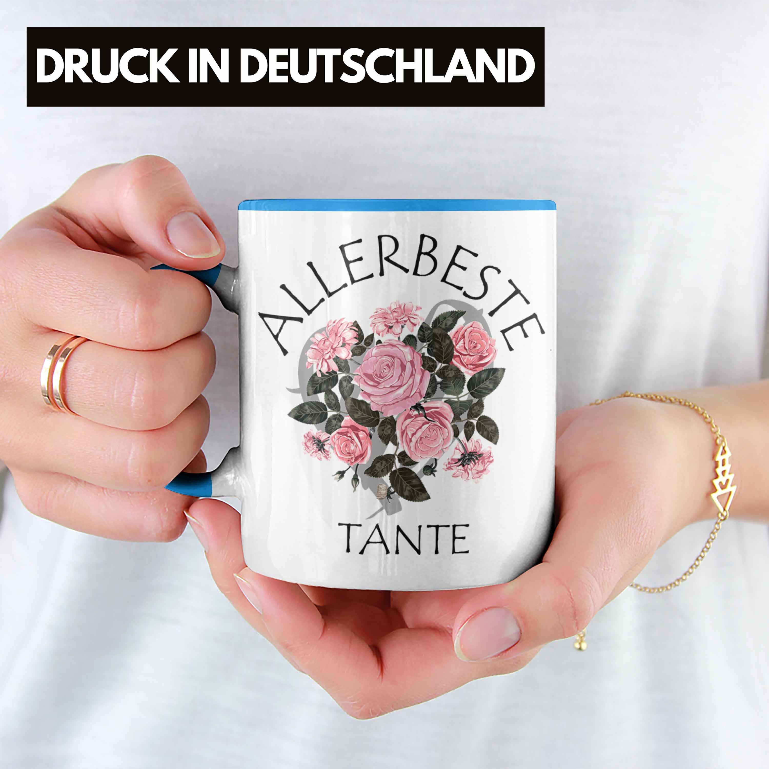 der für Tante Beste Kaffeetasse Tasse Geschenkidee Beste Geburtstag Trendation Welt Tante Trendation Blau Geschenk Tasse -
