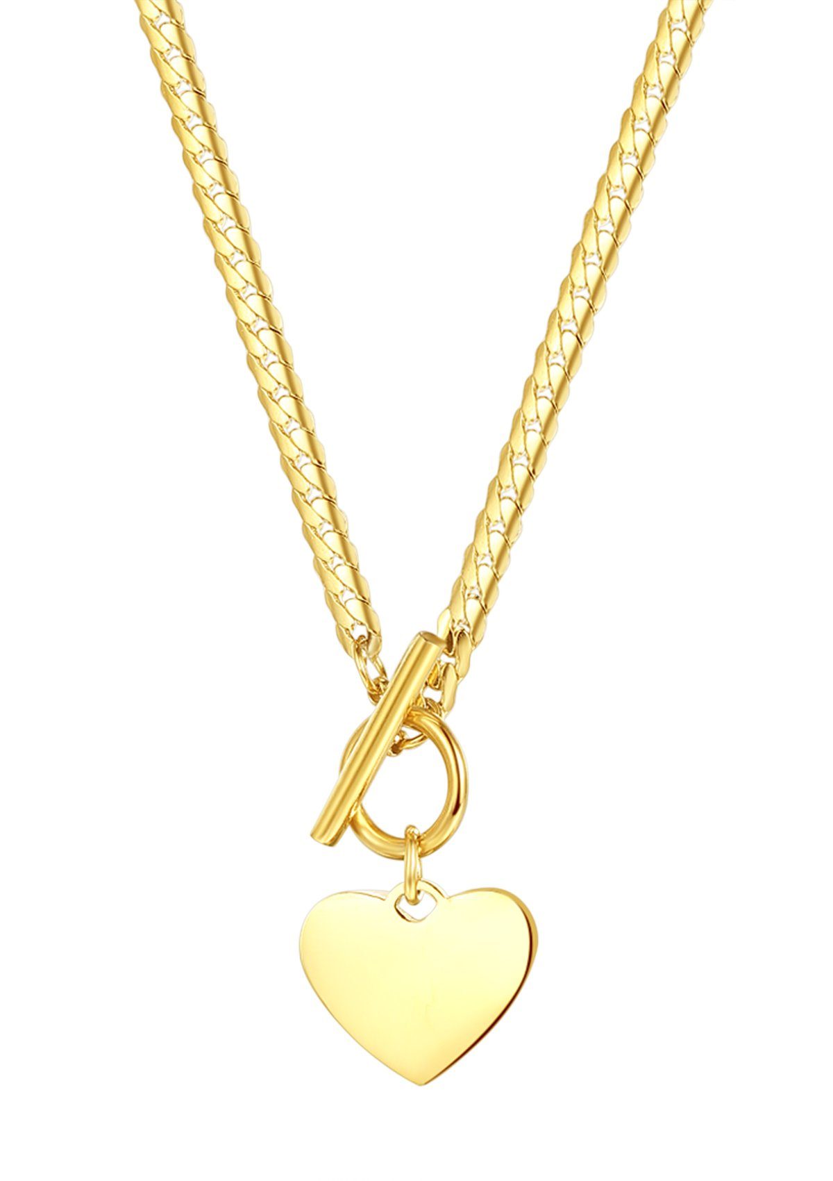 Hey Happiness Edelstahlkette Damen Herz Kette günstig online kaufen