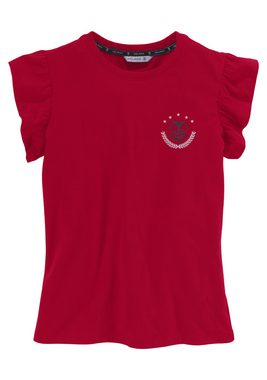 DELMAO T-Shirt für Mädchen, mit Rüschen
