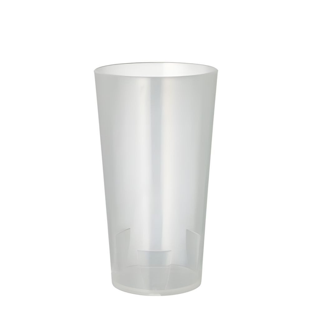PAPSTAR Mehrwegbecher Mehrweg-Trinkbecher 0,3 l Ø 7 cm, 13 cm transluzent 10 Stk, PP