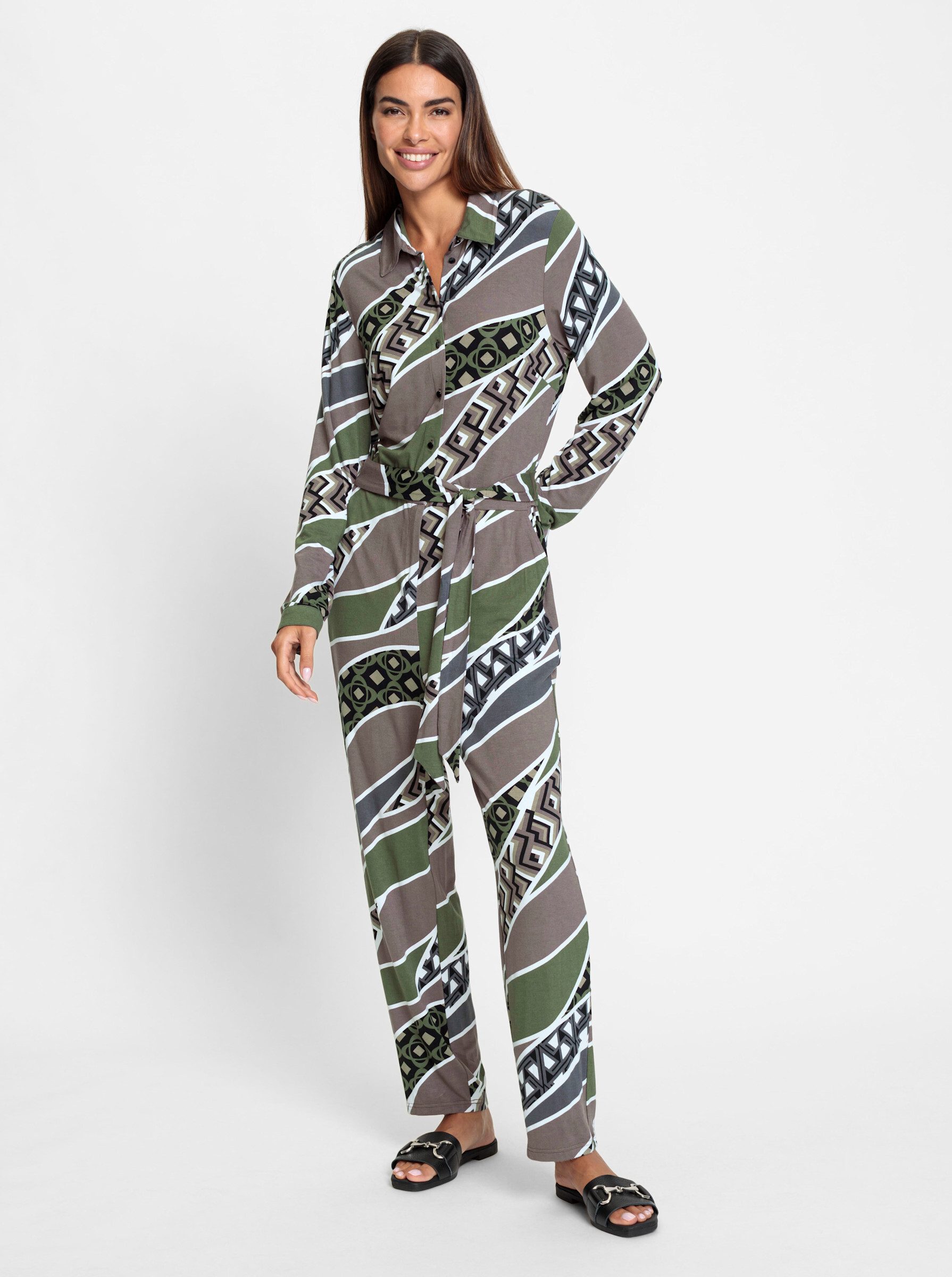 heine Jumpsuit Jumpsuit Innenbeinlänge ca. 68 günstig online kaufen