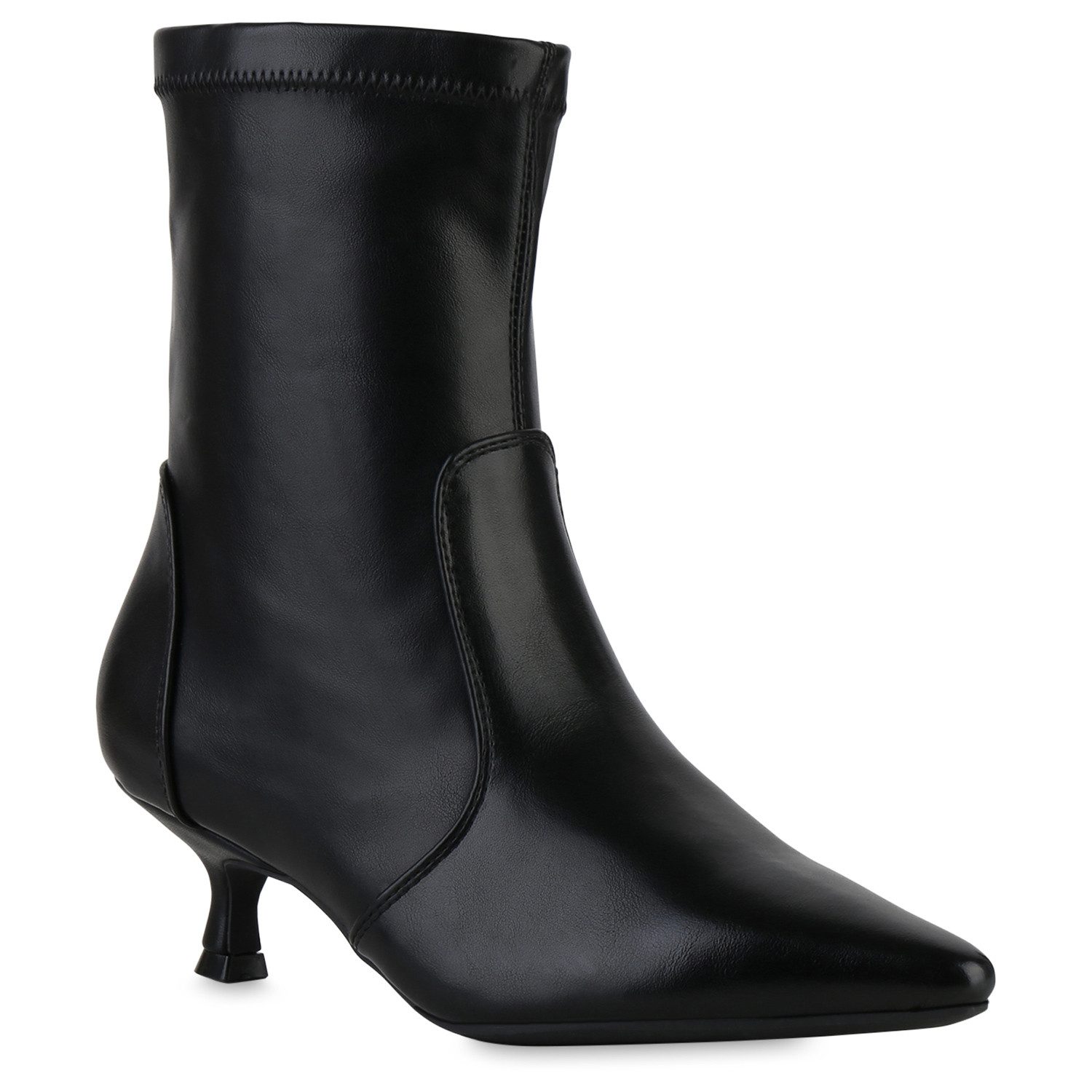 VAN HILL 841845 Stiefelette Damen Klassische Stiefeletten Spitze Stiletto B günstig online kaufen